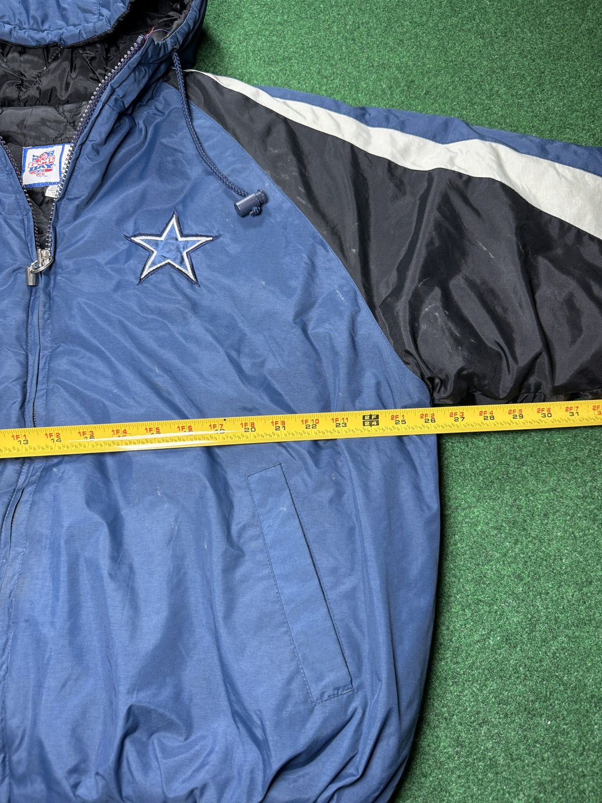 Logo 7 × Starter × Vintage Vintage 90s Dallas Cowboys STARTER Logo 7 NFL Puffer Jacket Size US L / EU 52-54 / 3 - 4 Thumbnail
