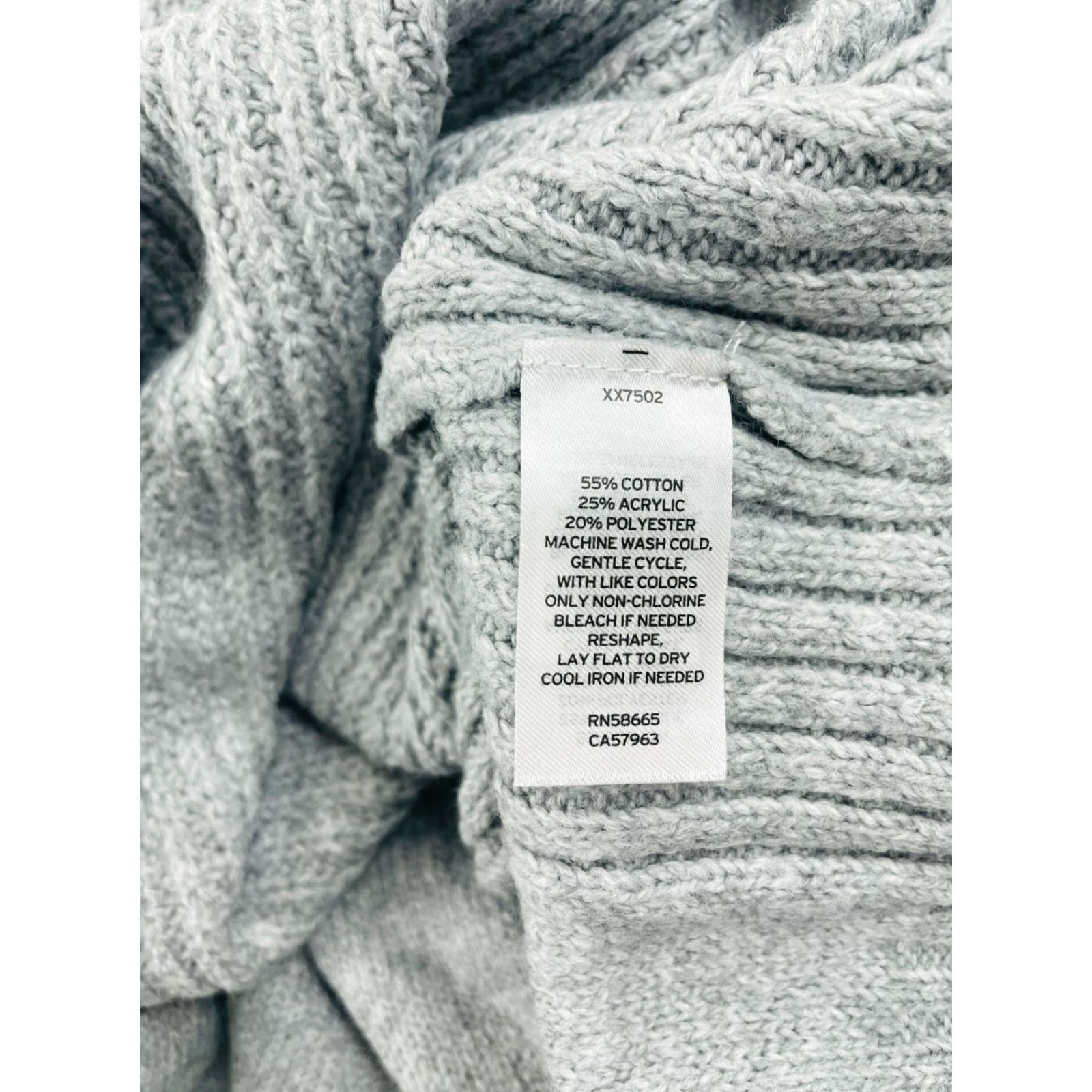 Vintage ABOUND Sweater Women's XS Gray Hooded V-Cutout Long Sleeve Size XS / US 0-2 / IT 36-38 - 8 Thumbnail