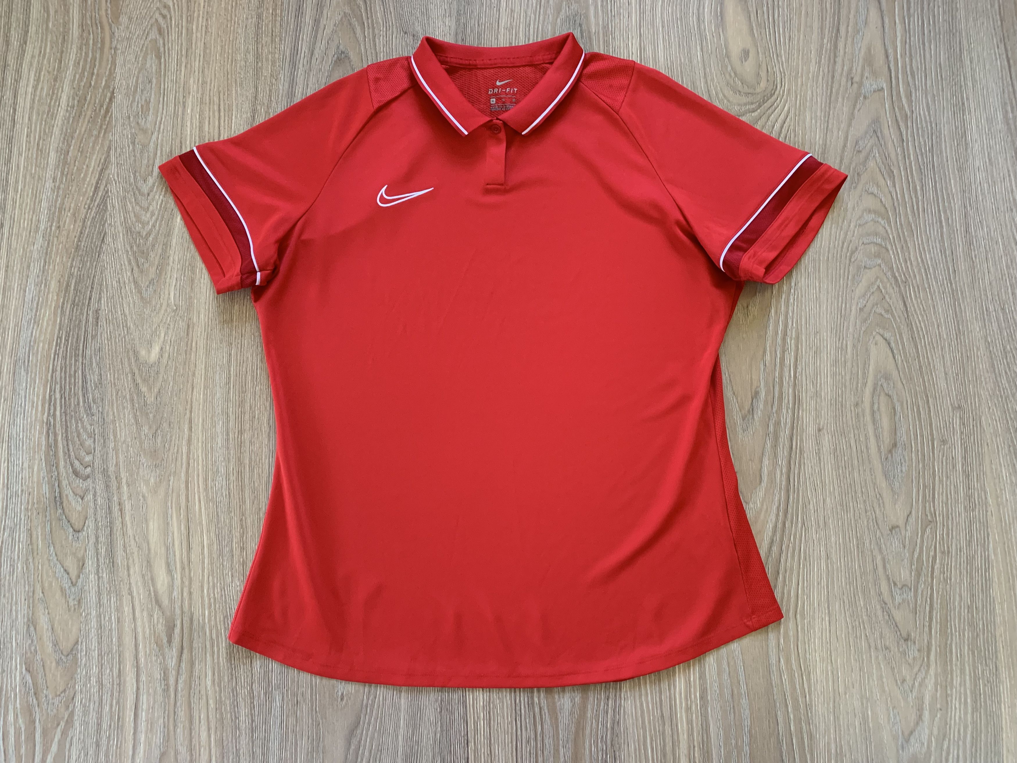 Nike Nike Womens Red Sport Polo T Shirt Size XL / US 12-14 / IT 48-50 - 2 Thumbnail