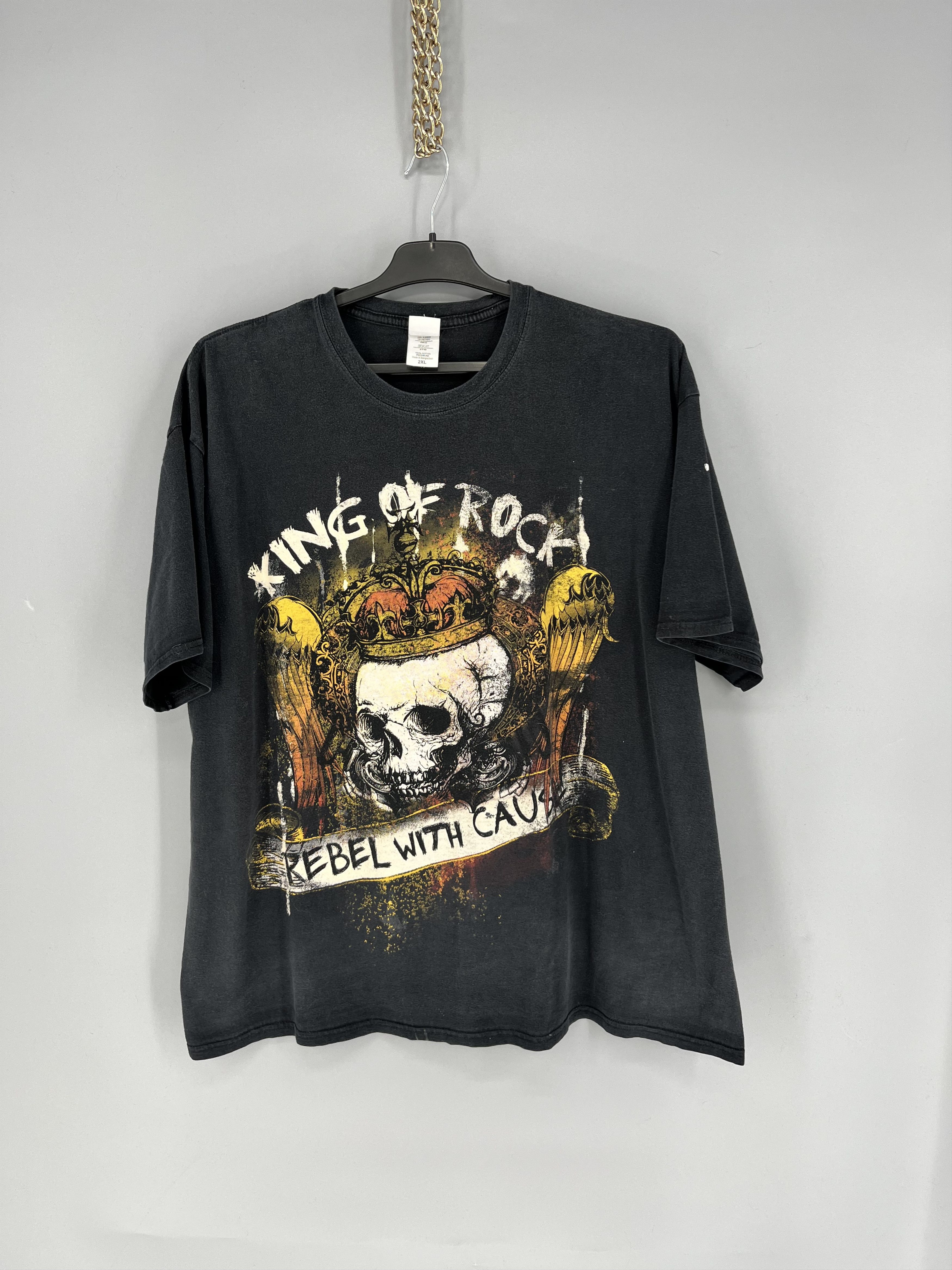 Band Tees × Vintage T Shirt Vintage 90s King Of Rock Rebel With Cause Size 2XL Size US XL / EU 56 / 4 - 1 Thumbnail