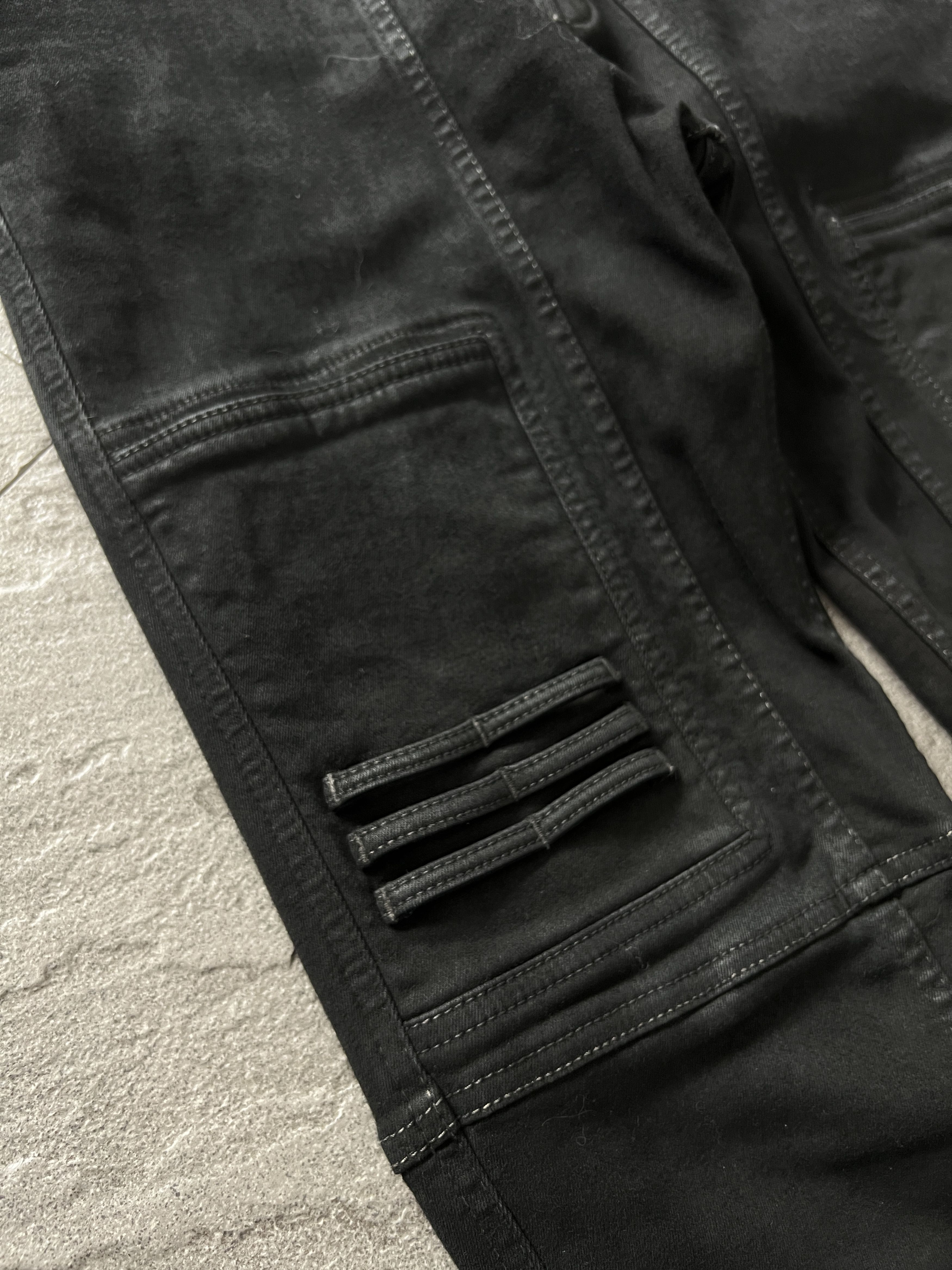 Rick Owens Drkshdw Rick Owens Rick Owens DRKSHDW Waxed Nagakin Denim Jeans S Size US 32 / EU 48 - 4 Thumbnail