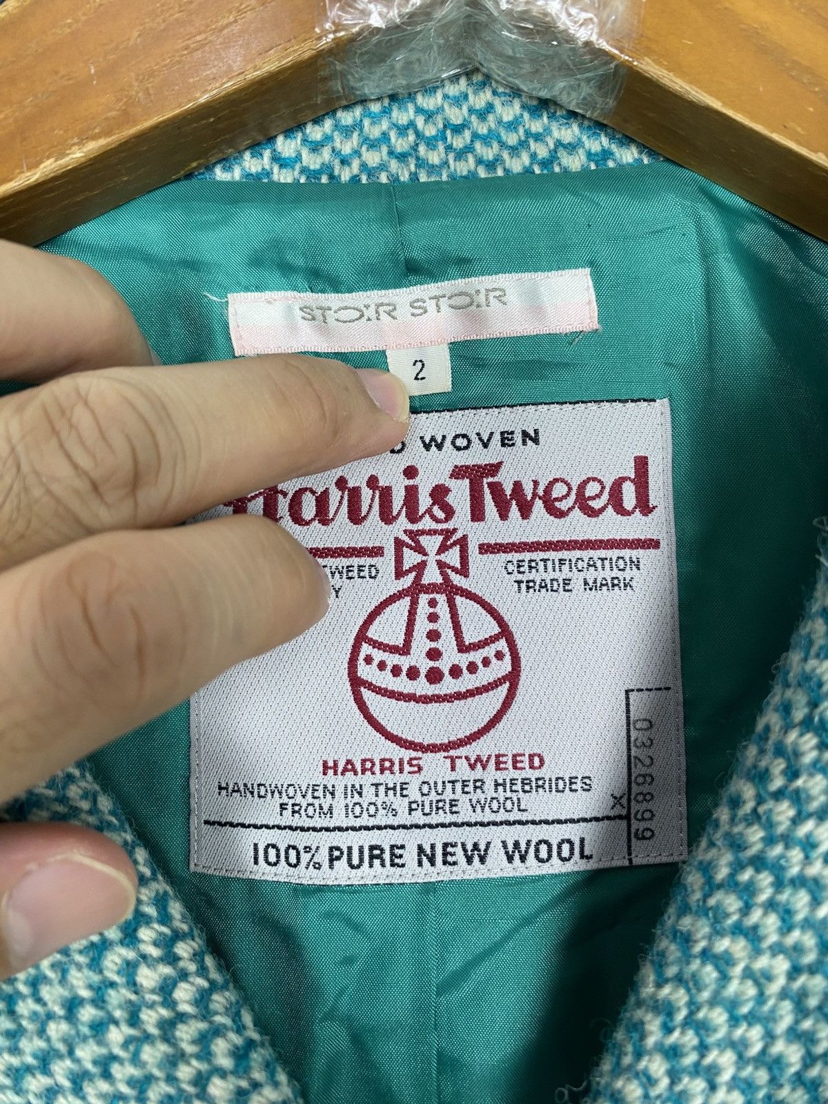 Harris Tweed Rare‼️Harris Tweed Wool Coat Size S / US 4 / IT 40 - 5 Thumbnail