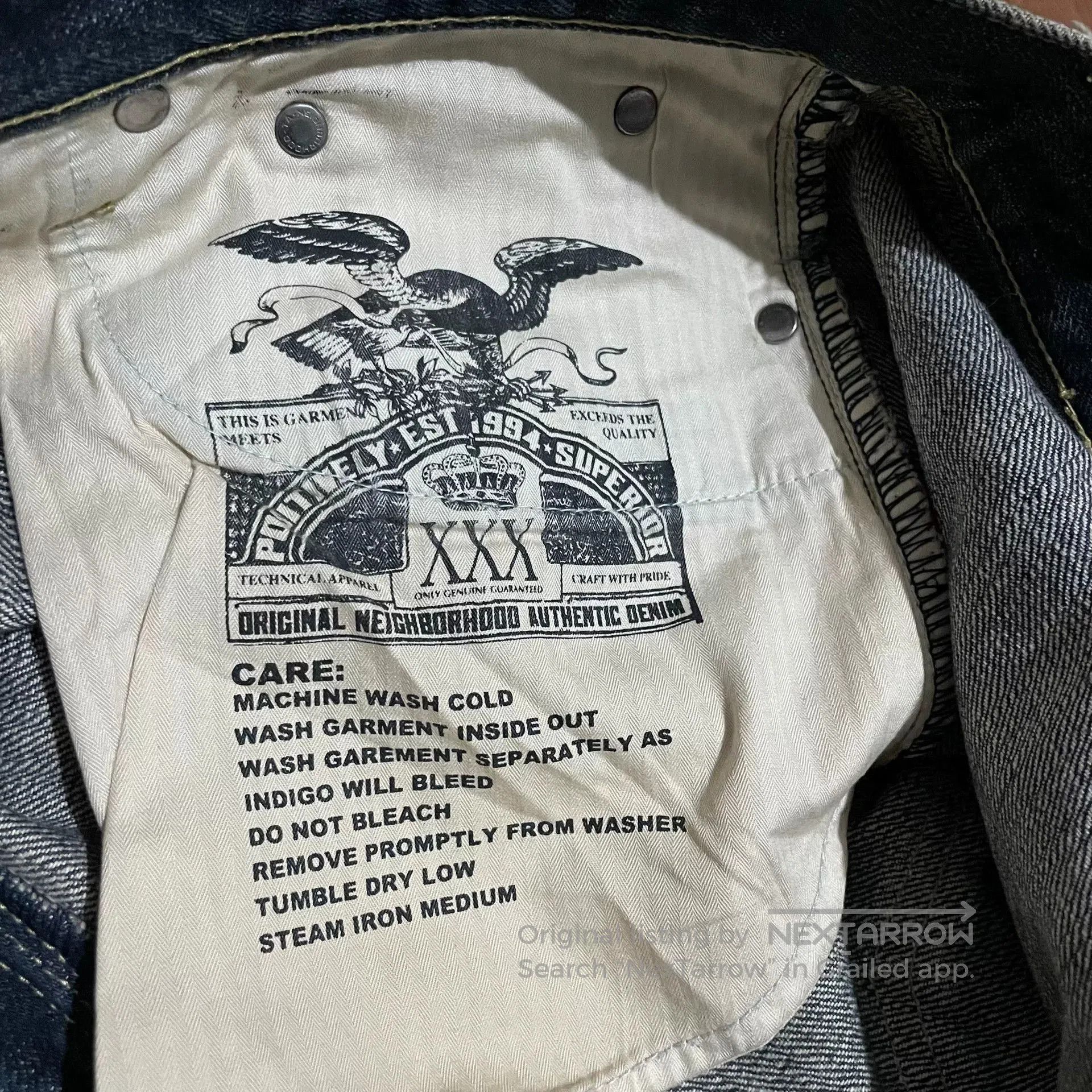 Neighborhood NEIGHBORHOOD 08EX Distressed Jeans. Size US 43 - 8 Thumbnail