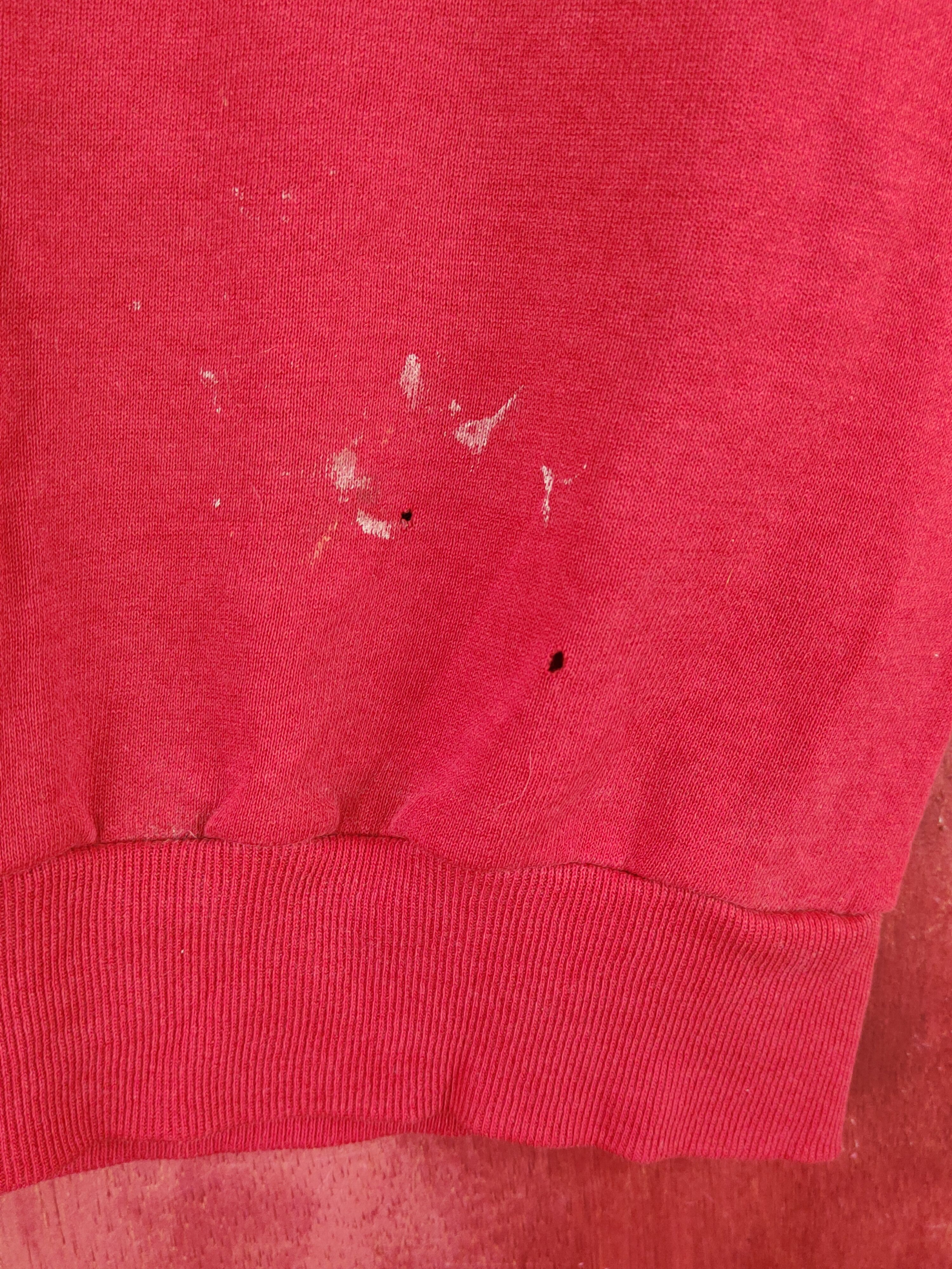 Japanese Brand Jerzees Red vintage Sweatshirts #S1859 Size US M / EU 48-50 / 2 - 2 Thumbnail