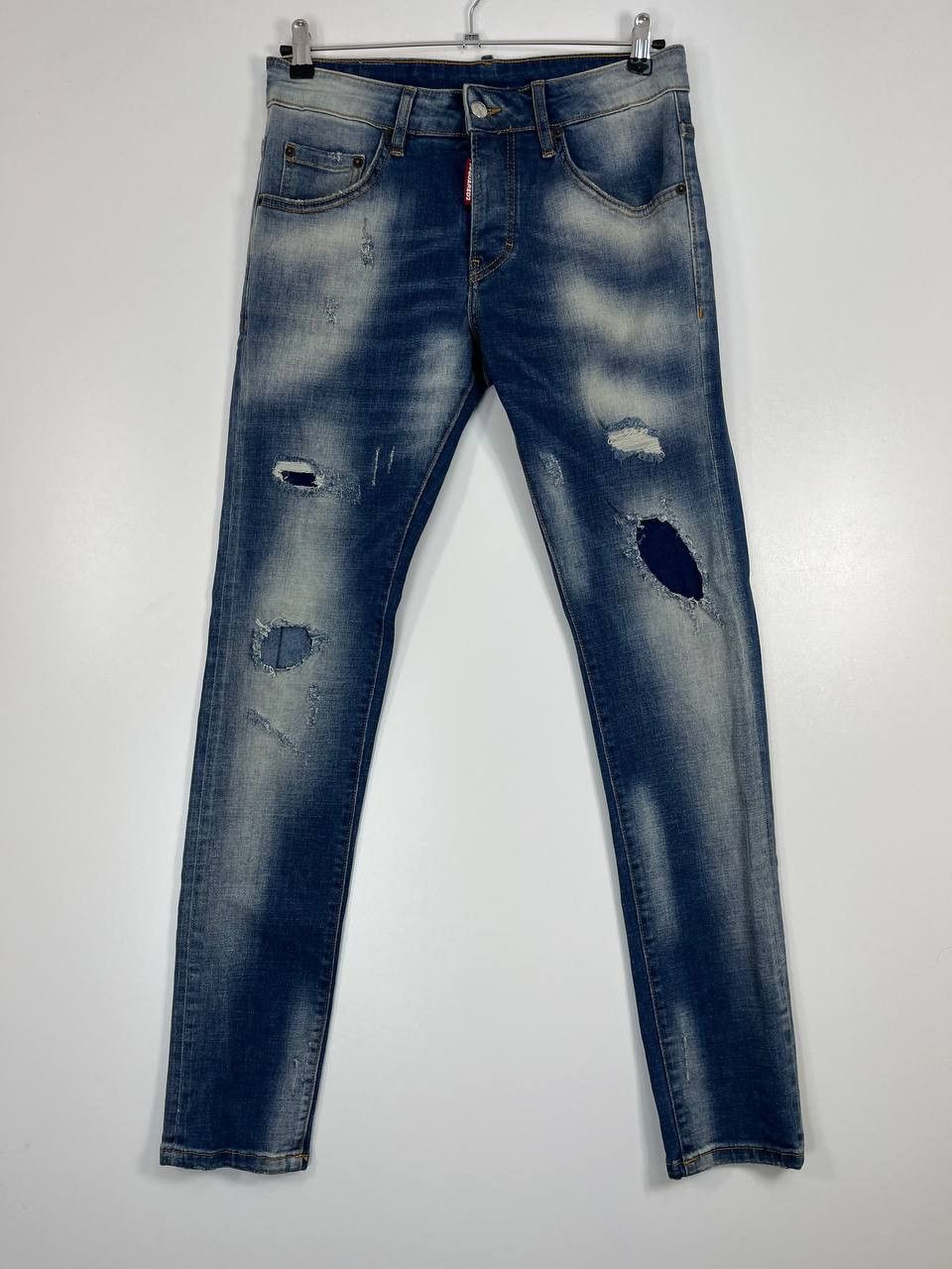 Dsquared2 Dsquared2 Blue Distressed Skinny Jeans Denim Mens Size 44 Size US 44 / EU 60 - 1 Thumbnail