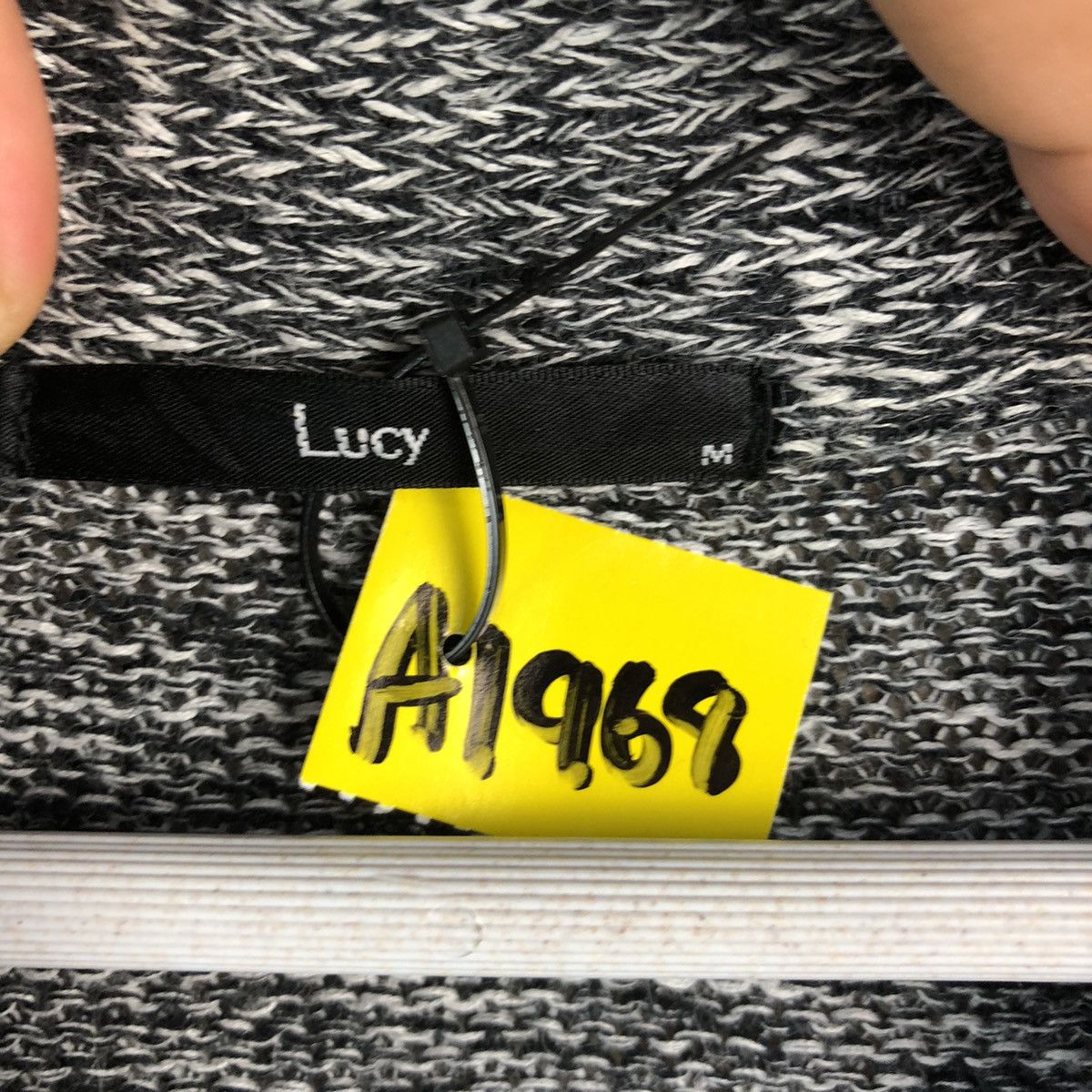 Japanese Brand Lucy Stripe Grey Cardigan Knitwear #A1968 Size US M / EU 48-50 / 2 - 10 Thumbnail
