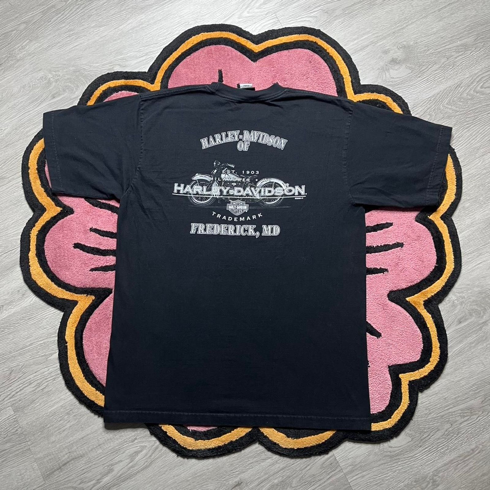 Harley Davidson × Vintage Vintage Y2K Harley Davidson of Frederick, MD Graphic T-shirt Size US XL / EU 56 / 4 - 7 Thumbnail