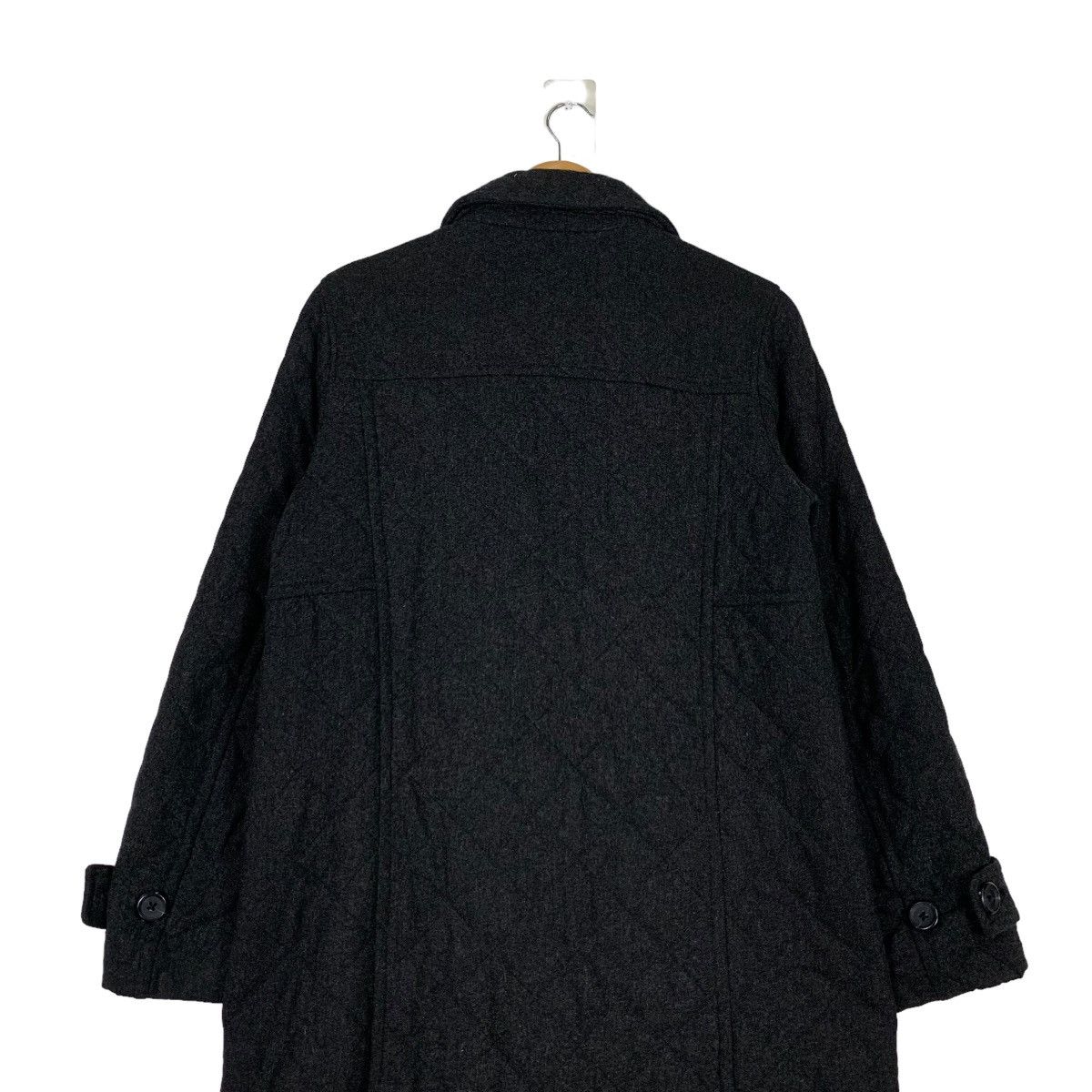 Lands' End LANDS’ END Primaloft Wool Rayon Black Coat #1132-C52 Size L / US 10 / IT 46 - 8 Thumbnail