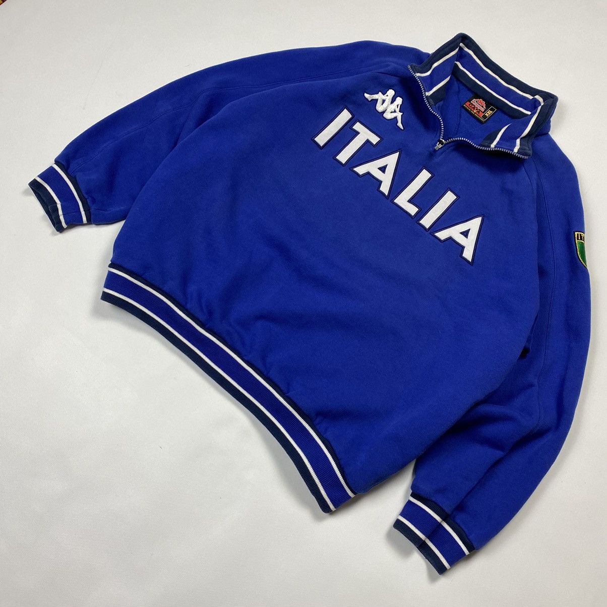 Kappa × Vintage Vintage Blokecore Kappa Italy 1/4 zip jacket sweatshirt Size US XXL / EU 58 / 5 - 5 Thumbnail