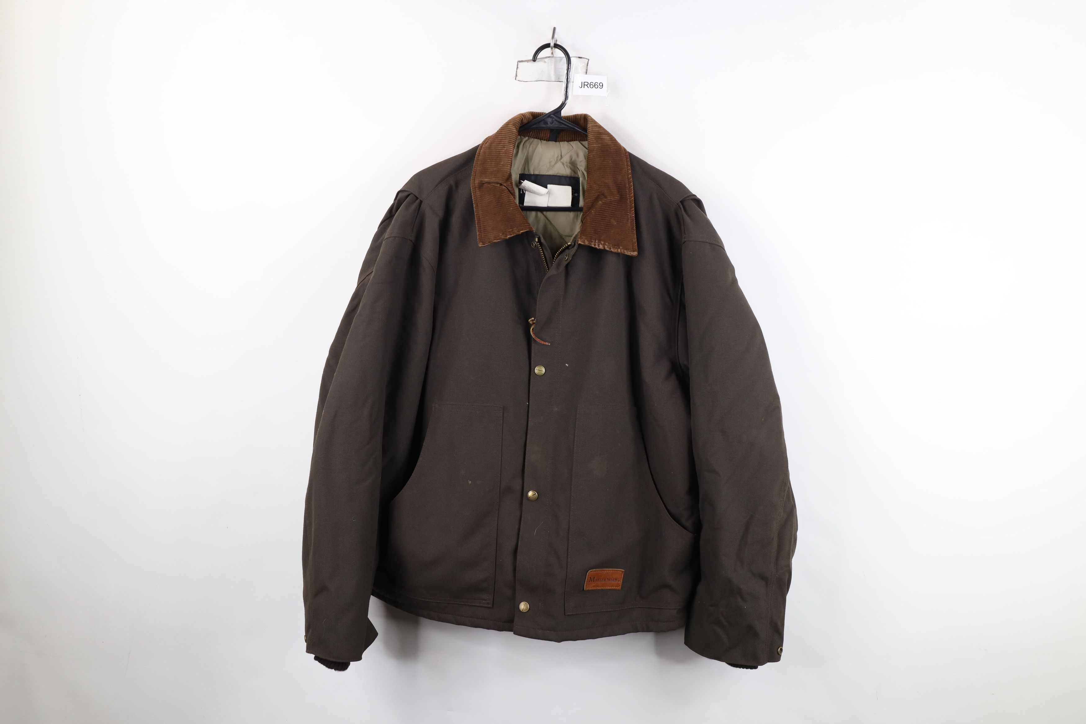 Walls Vintage 90s Walls MasterMade Bomber Jacket Dark Brown USA Size US XL / EU 56 / 4 - 1 Thumbnail