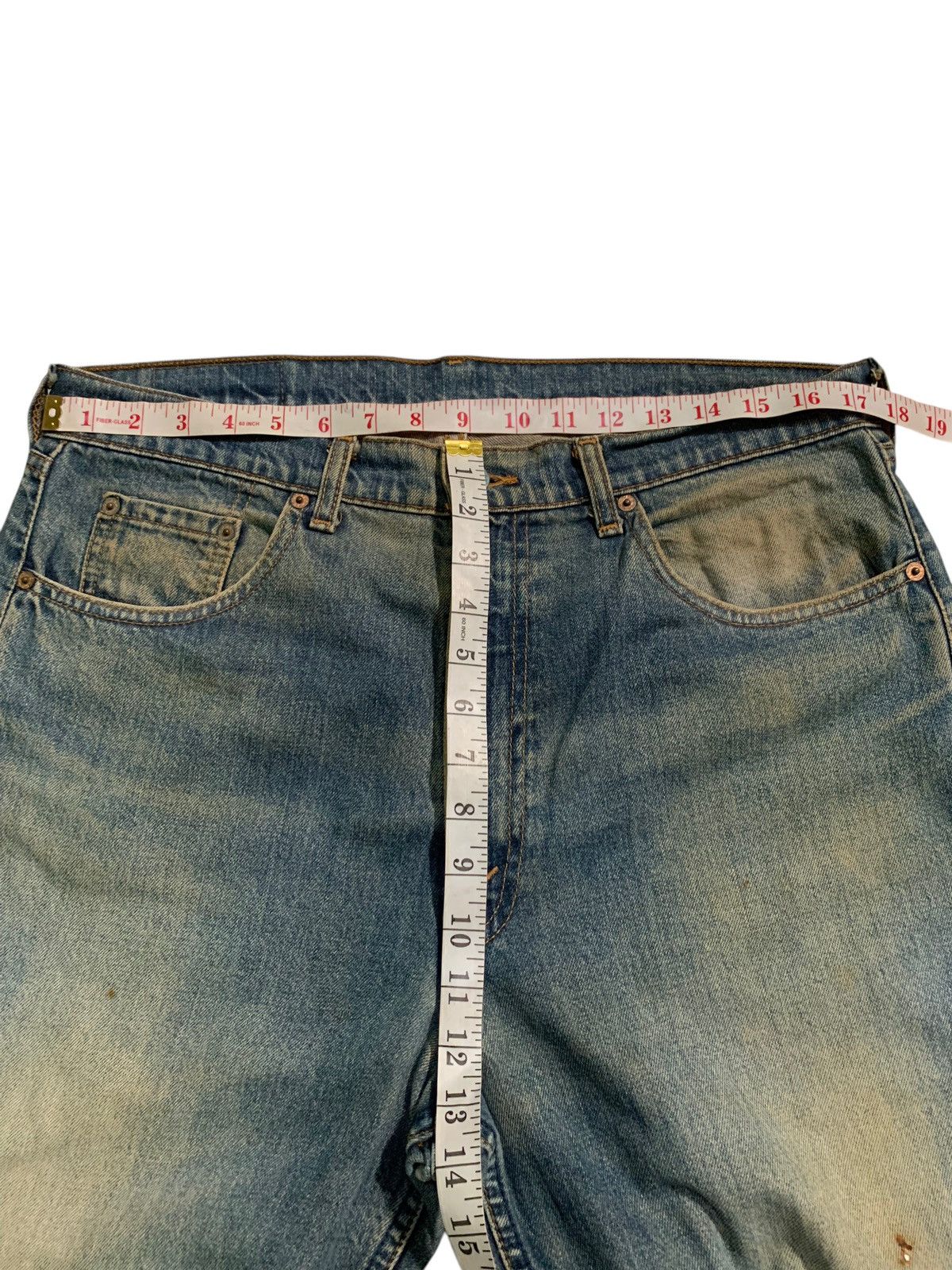 Levi's VINTAGE LEVIS 512 FADED & RUSTY DISTRESSED DENIM Size US 35 - 24 Thumbnail