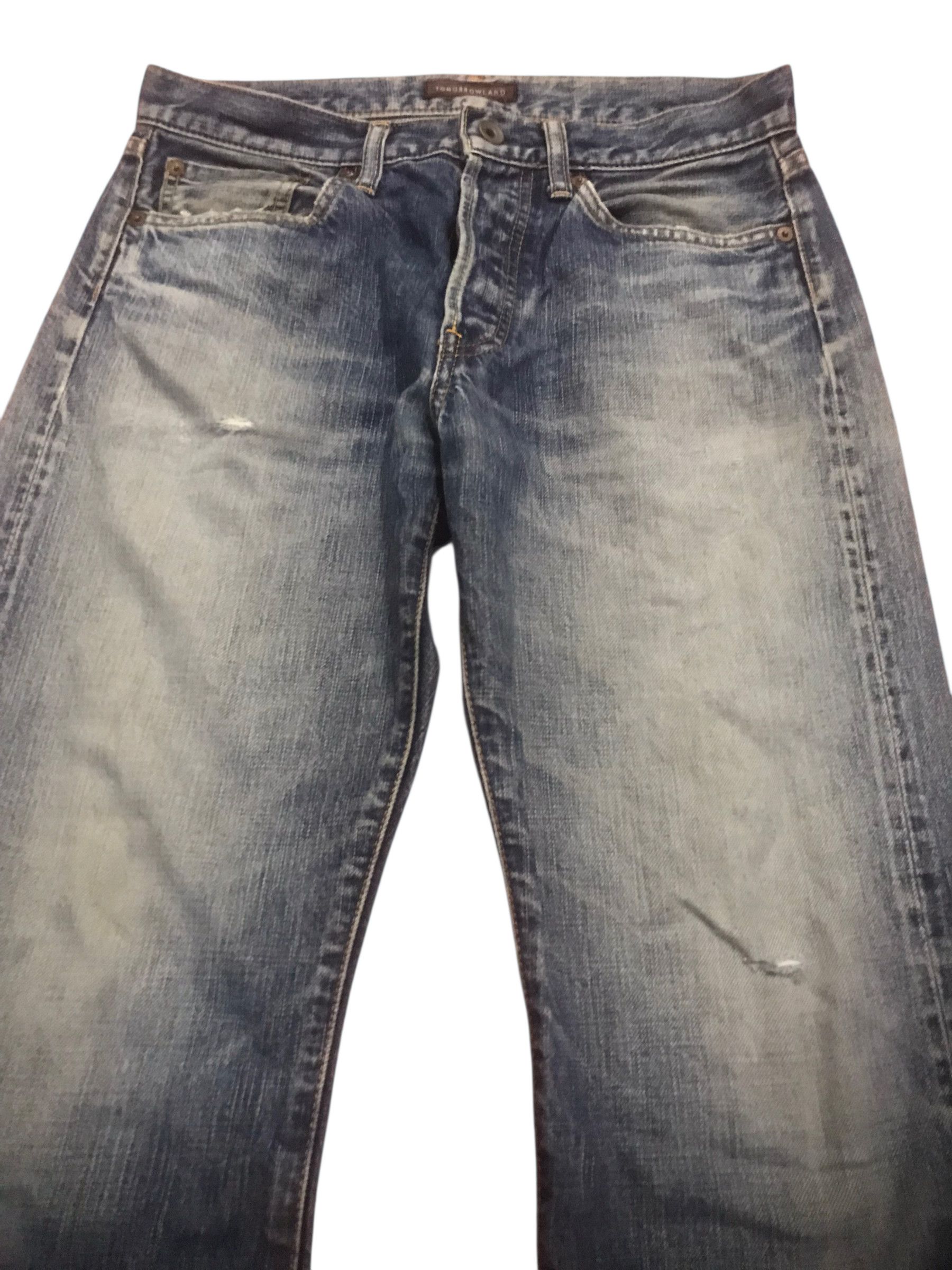 Japanese Brand Tomorrowland selvedge mud wash distressed denim Size US 30 / EU 46 - 2 Thumbnail