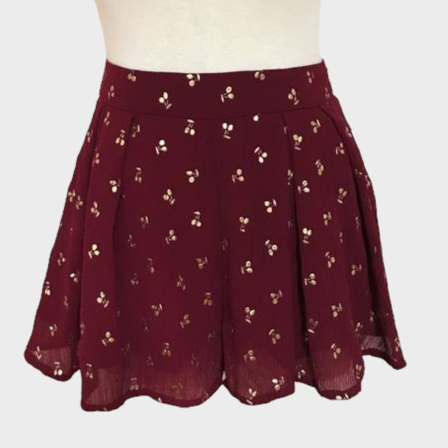 Nordstrom L'atiste | High Waisted Boho Cherries Shorts | Medium Size 28" / US 6 / IT 42 - 6 Thumbnail