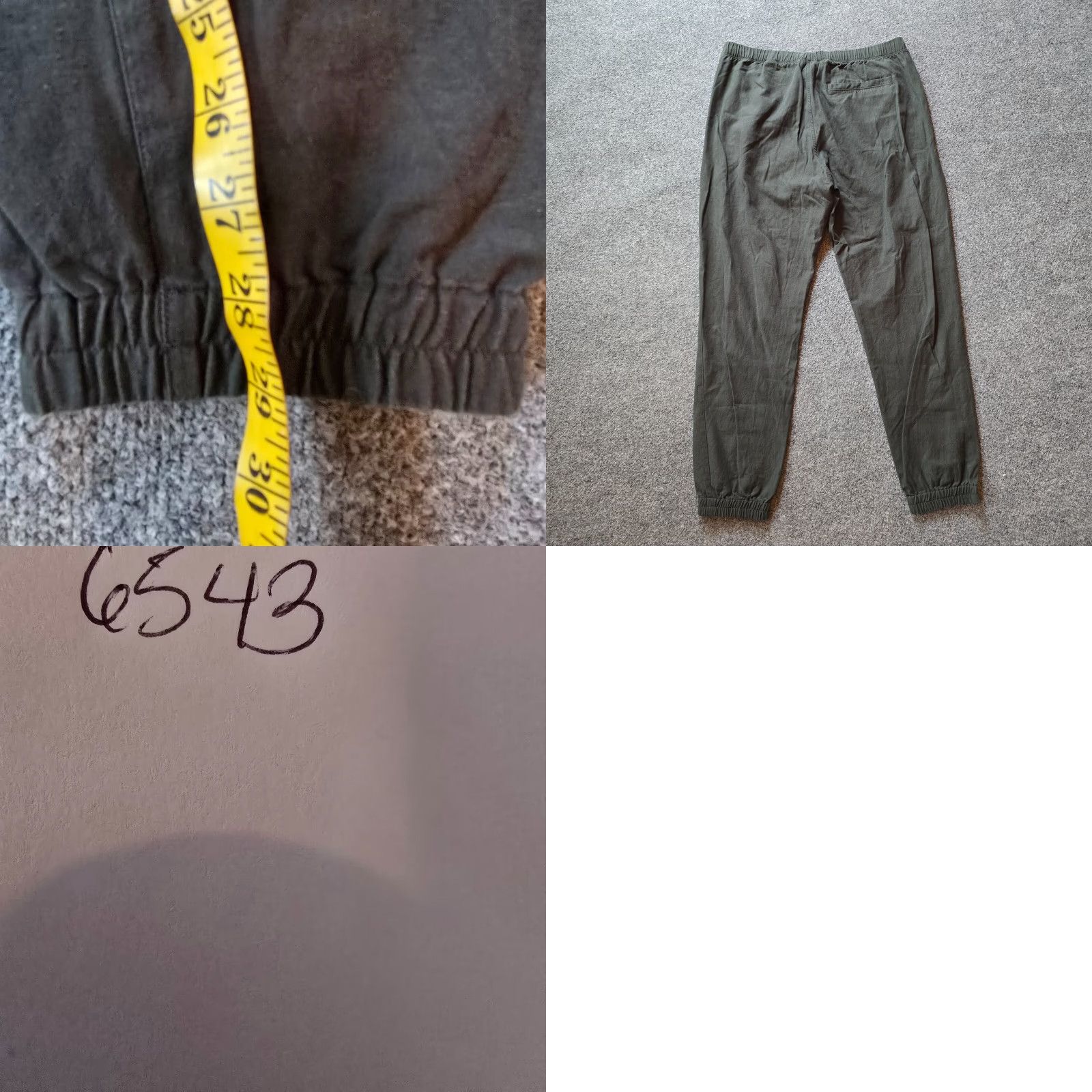 Cos COS Pants Womens Large Green Joggers Lyocell Pull On Pockets Casual Twill High Rise Tapered Inseam 29" Beachy Lounge Denim? Size 36" / US 14 / IT 50 - 8 Thumbnail