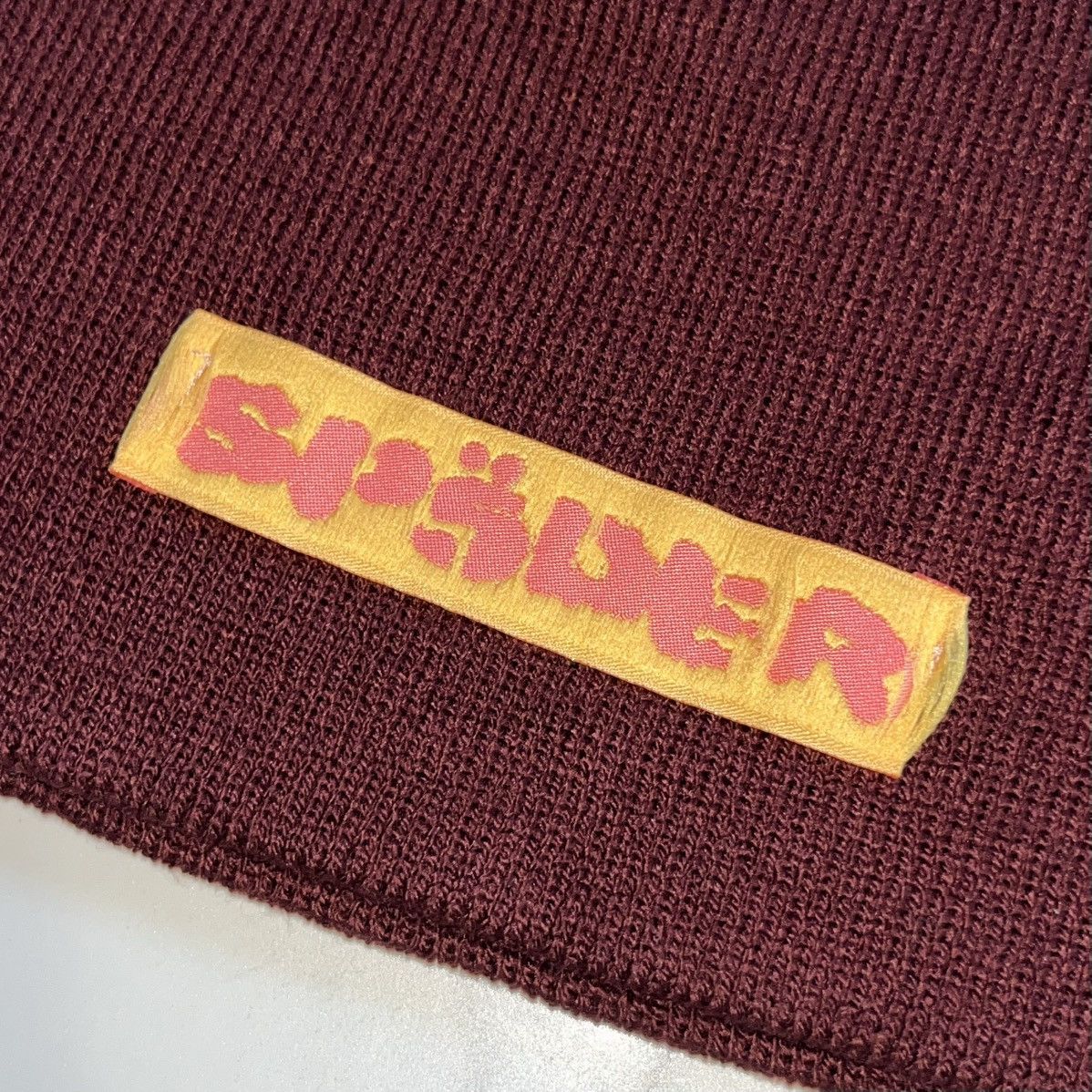 Sp5der Spider Worldwide Sp5der Longlegs Beanie Maroon FW21 Size ONE SIZE - 4 Thumbnail