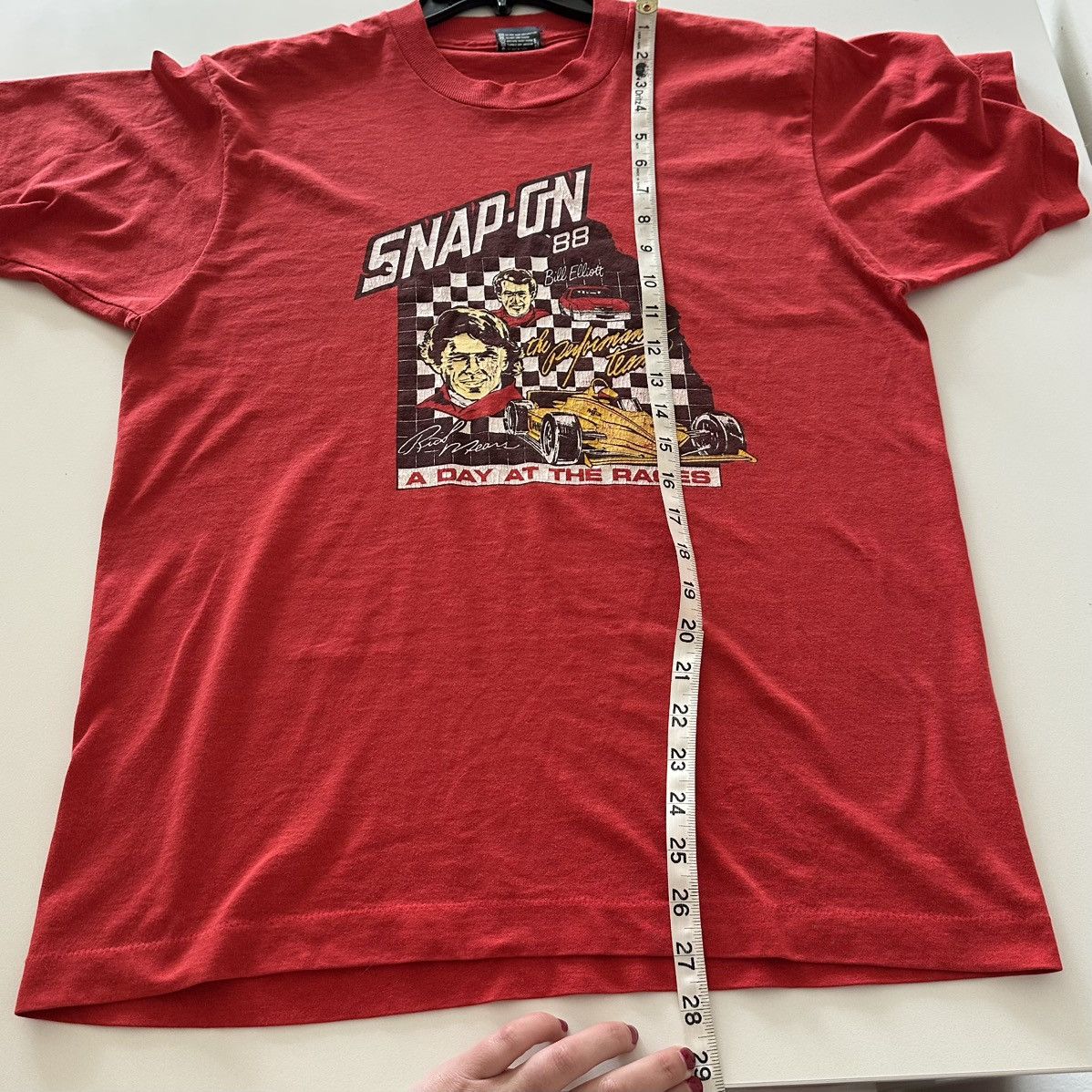 Other Vintage 80s Snap On Wild Bill Elliott NASCAR Red T Shirt Size US L / EU 52-54 / 3 - 4 Thumbnail