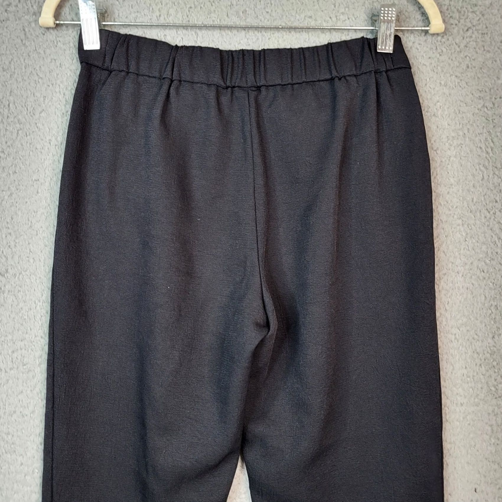Vintage Babaton Black Pants Women Size 2 Regular Leg Skinny Ankle Pockets Inseam 23 Mid Rise Front Button Vintage No Size 26" / US 2 / IT 38 - 3 Thumbnail