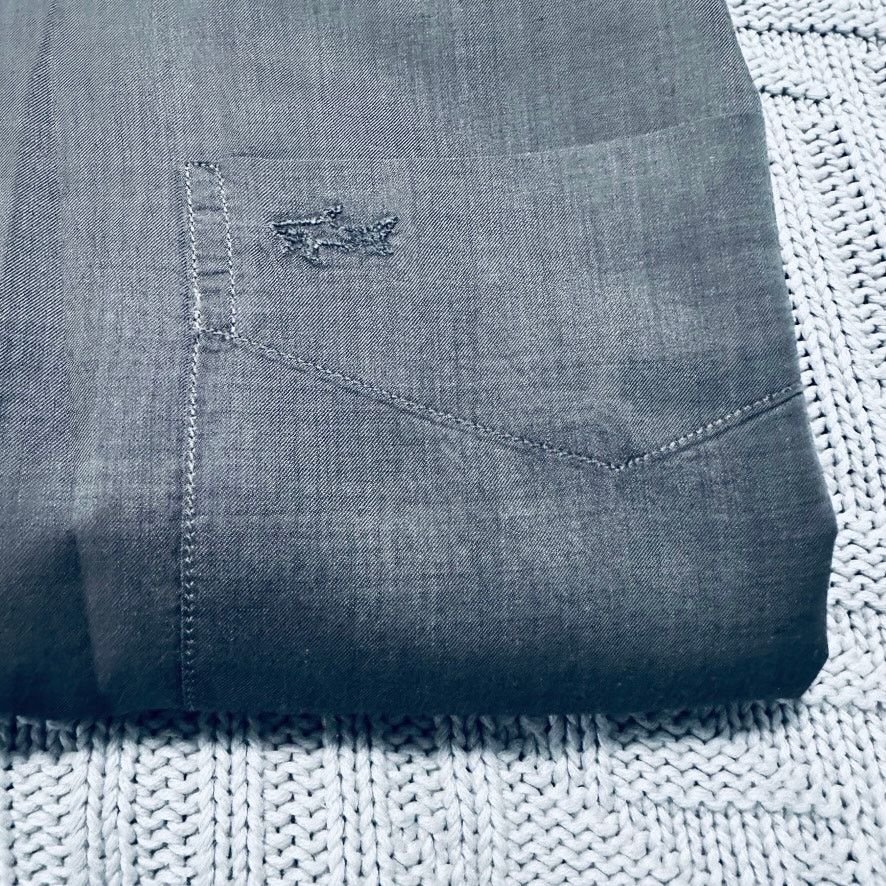 Paul & Shark Paul & Shark steel gray short sleeve button down Size US XL / EU 56 / 4 - 4 Thumbnail