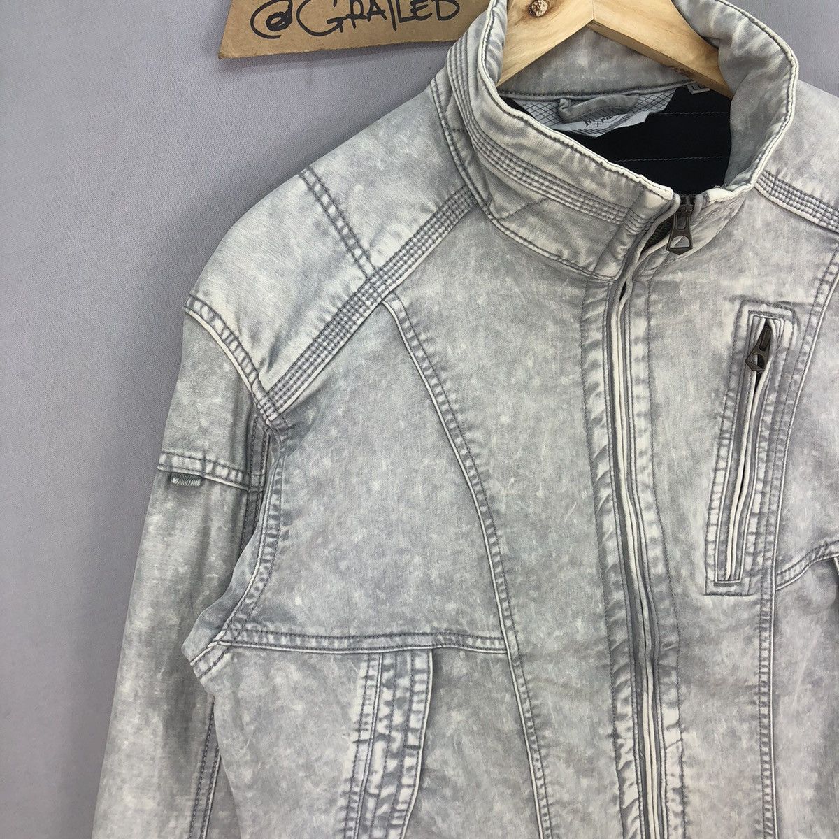 Japanese Brand Fieldcore X Nextworkerz X Cordura Acid Washed Biker Jacket Size US M / EU 48-50 / 2 - 2 Thumbnail