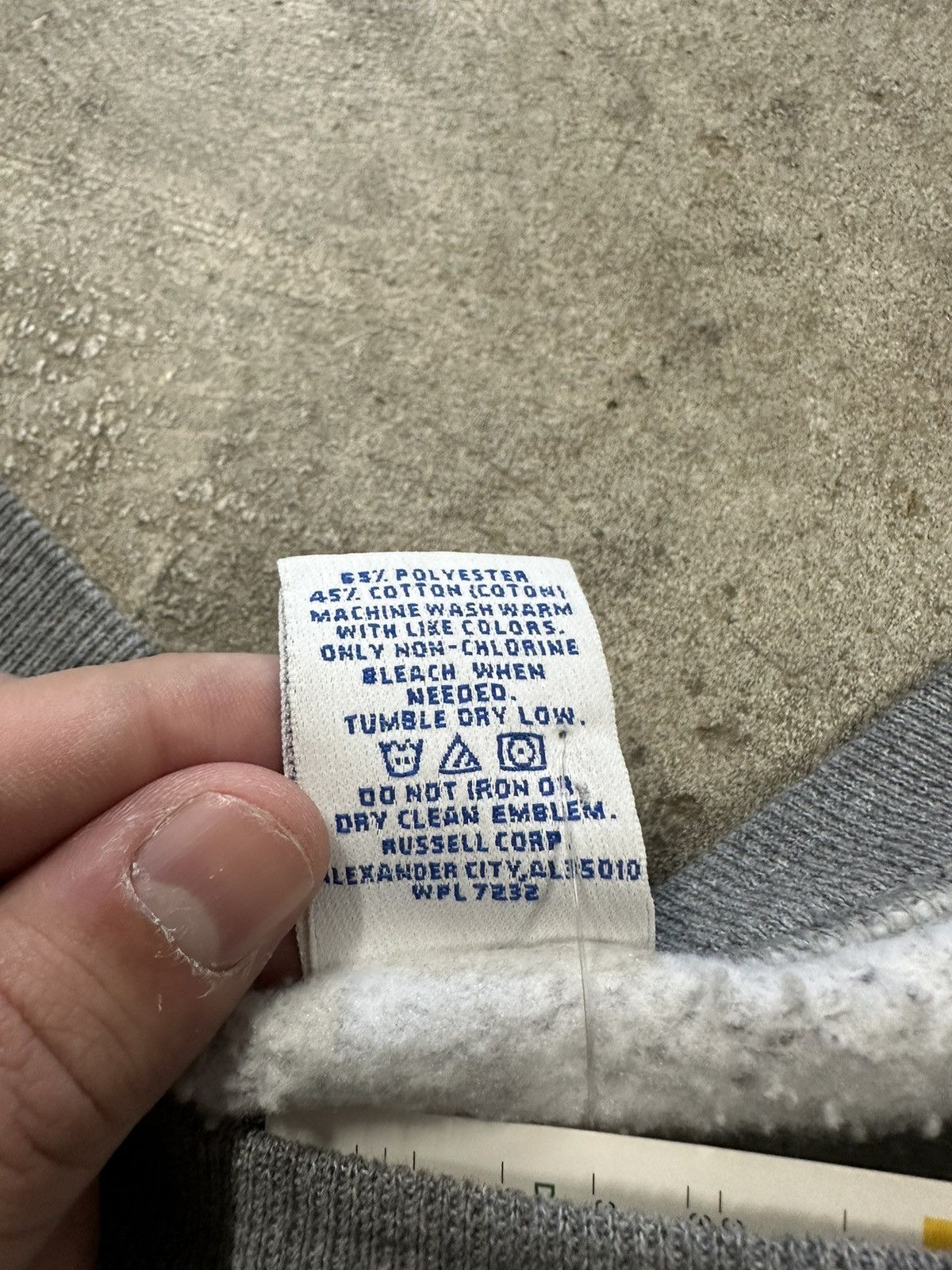Russell Athletic Vintage 90s Russell Athletic Grey Blank Sweatshirt Size US XL / EU 56 / 4 - 11 Thumbnail