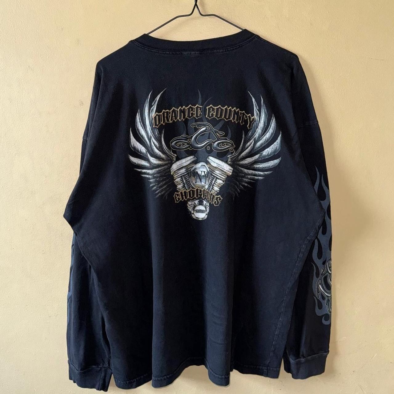 Vintage Vintage Y2K 2003 Orange County Choppers OCC Flame Longsleeve Size US XXL / EU 58 / 5 - 3 Thumbnail