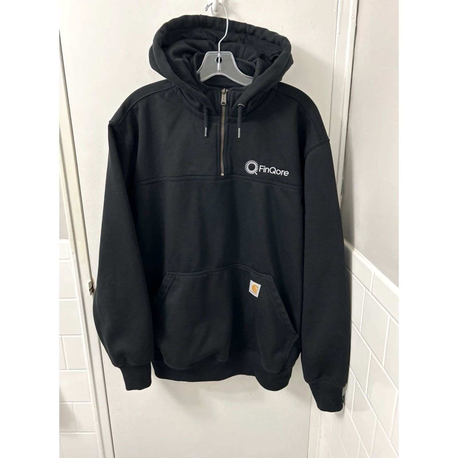 Carhartt Carhartt Rain Defender Hoodie Mens M Black Loose Fit Pullover L/S TS0617-M Size US M / EU 48-50 / 2 - 2 Thumbnail