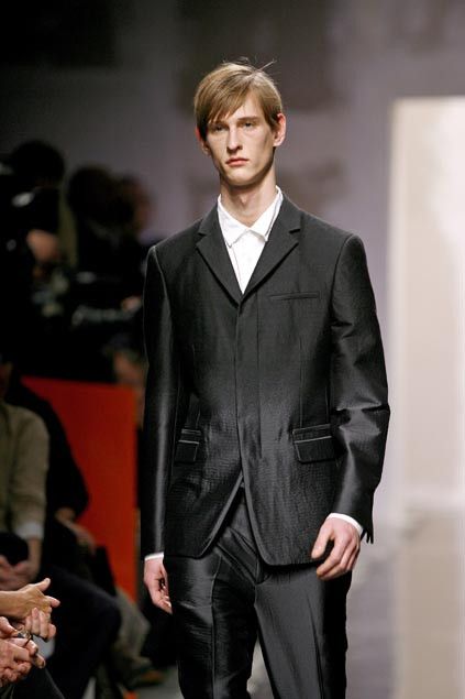 Prada Fused Silk / Wool Ombré Blazer FW 2007 Runway Size 48R - 1 Thumbnail