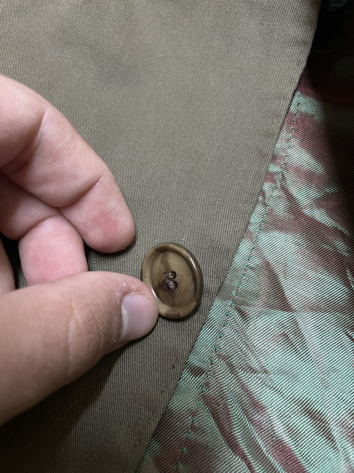 Burberry × Burberry Prorsum Khaki Y2K Burberry Blazer Jacket LGB Opium Style Size 50L - 7 Thumbnail