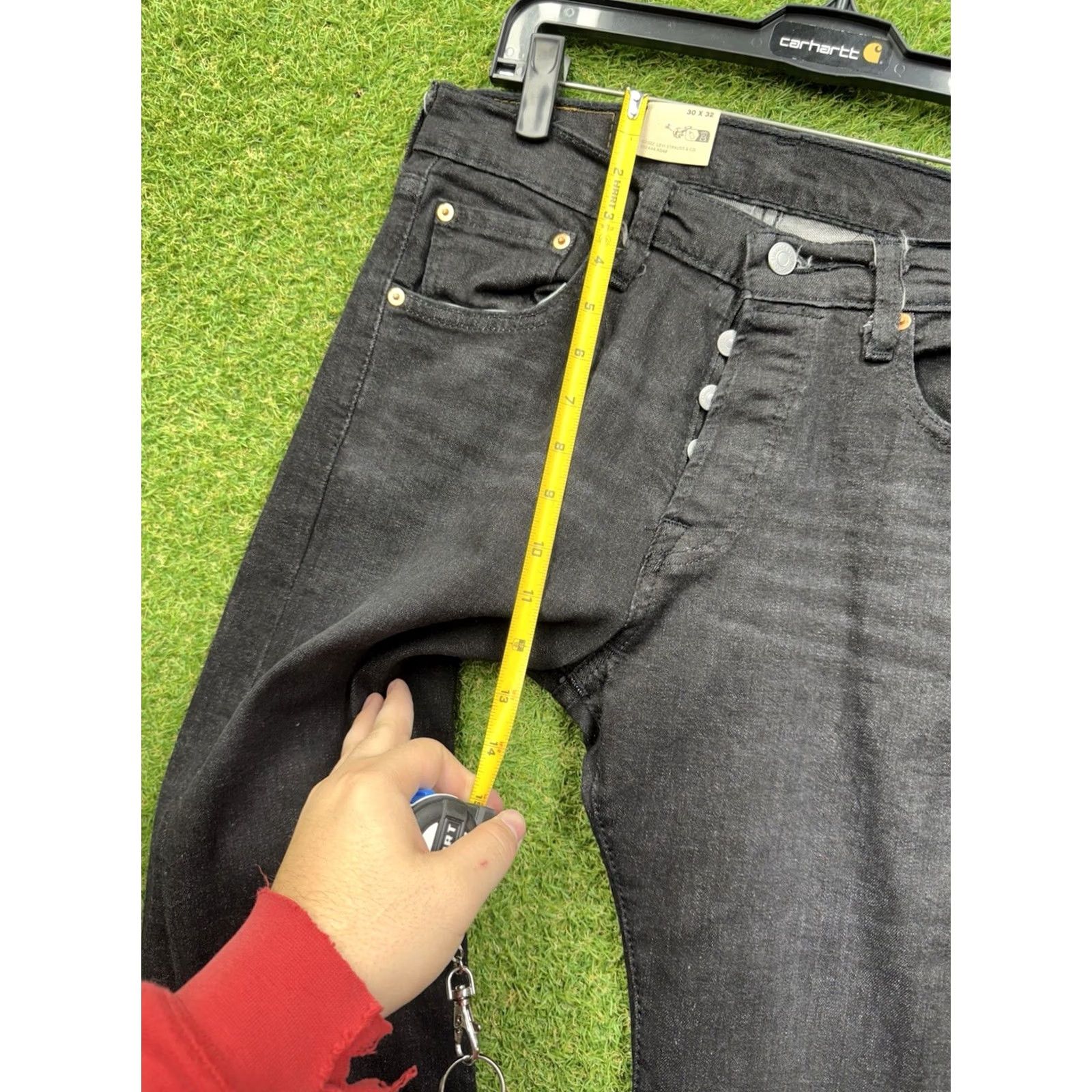 Levi's Levi's 501 Jeans Mens 30x32 Black Legacy Straight Leg Original Fit Button Fly NWT Size US 30 / EU 46 - 6 Thumbnail