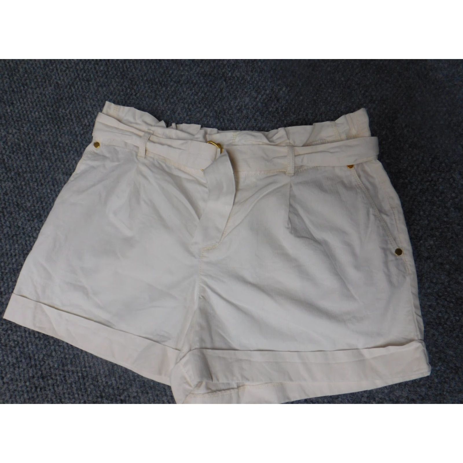 Loft LoFt Womens Shorts 8 Beige Chino Straight Casual Size 26" / US 2 / IT 38 - 2 Thumbnail