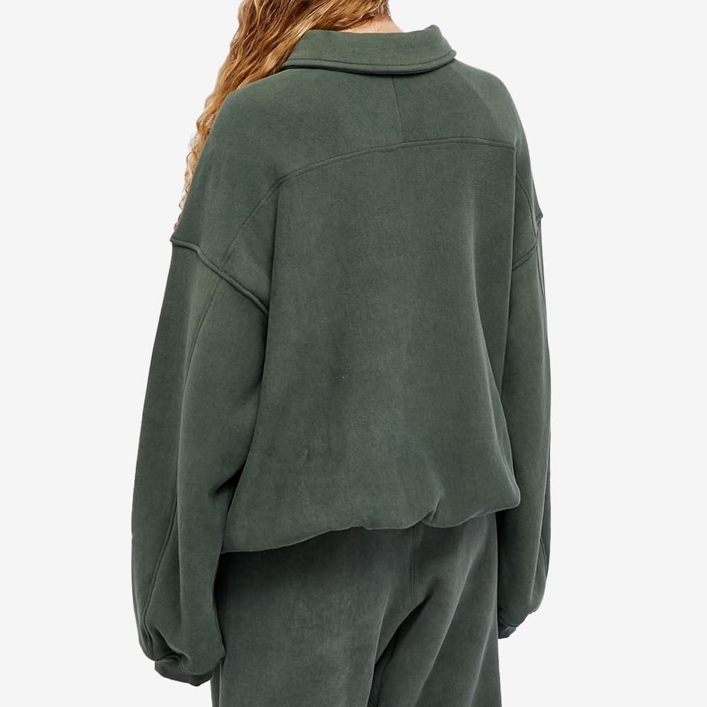 Alexander Wang Green Half Zip Glitter Logo Polo Sweatshirt Size M / US 6-8 / IT 42-44 - 4 Thumbnail