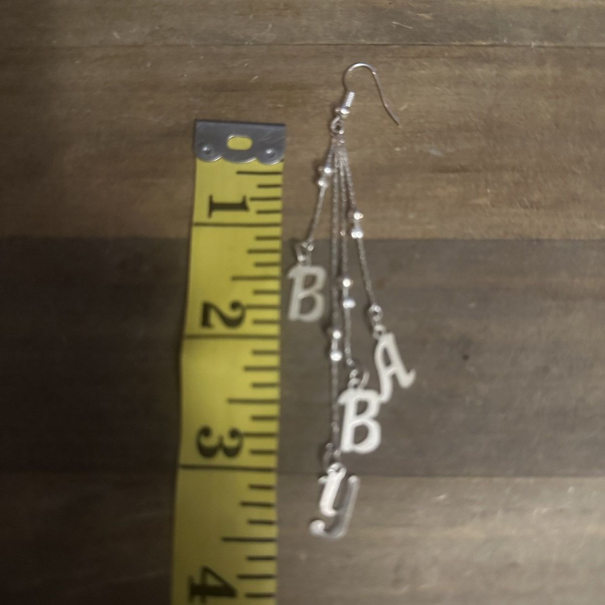 Other Silver tone Baby chain dangle hook earrings Size ONE SIZE - 3 Thumbnail