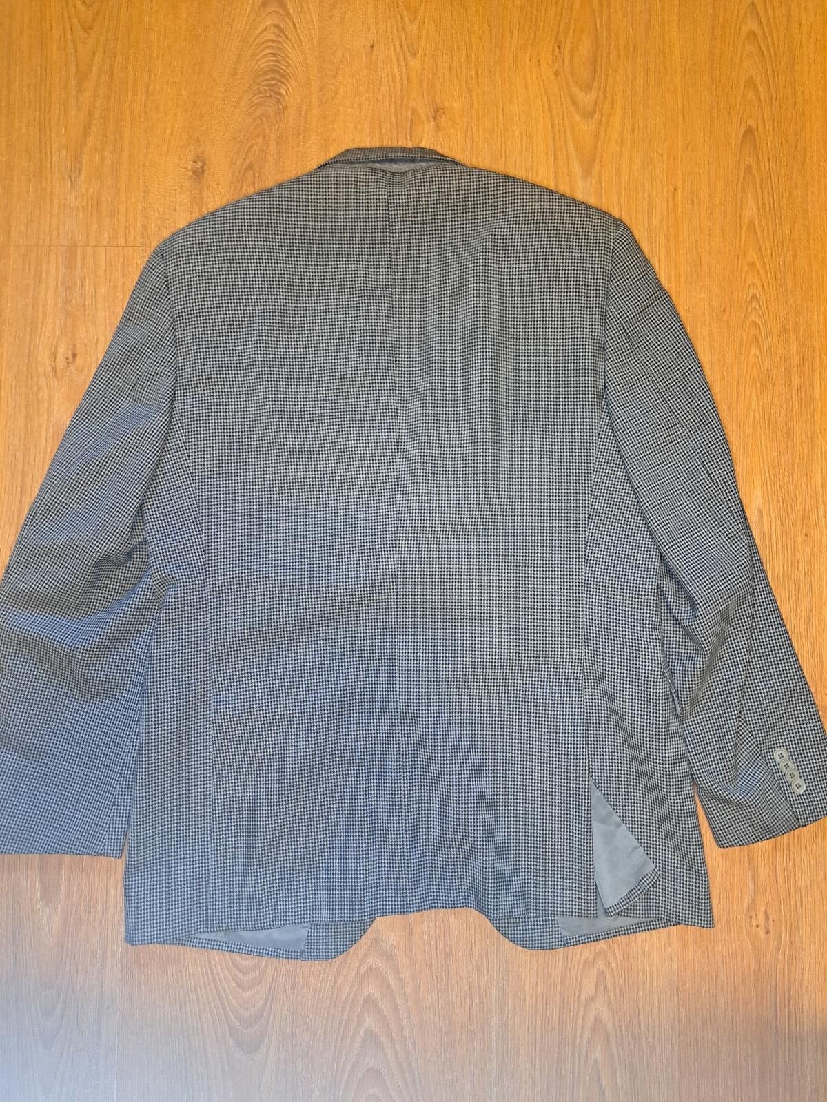 Coppley Coppley Sport Coat 42R White Black Houndstooth Check Wool Size 42R - 10 Thumbnail