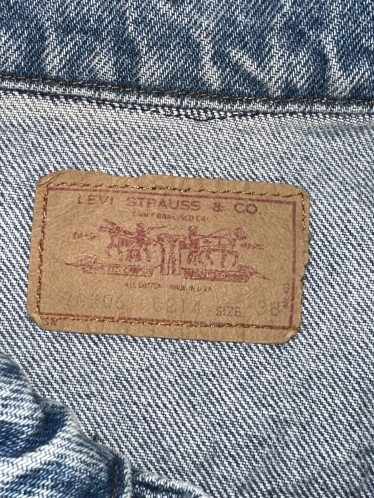 Levi's Vintage Clothing × Vintage Vtg 80s 90s Levi’s Strauss Faded Trucker Jean Jacket READ Size US S / EU 44-46 / 1 - 4 Thumbnail