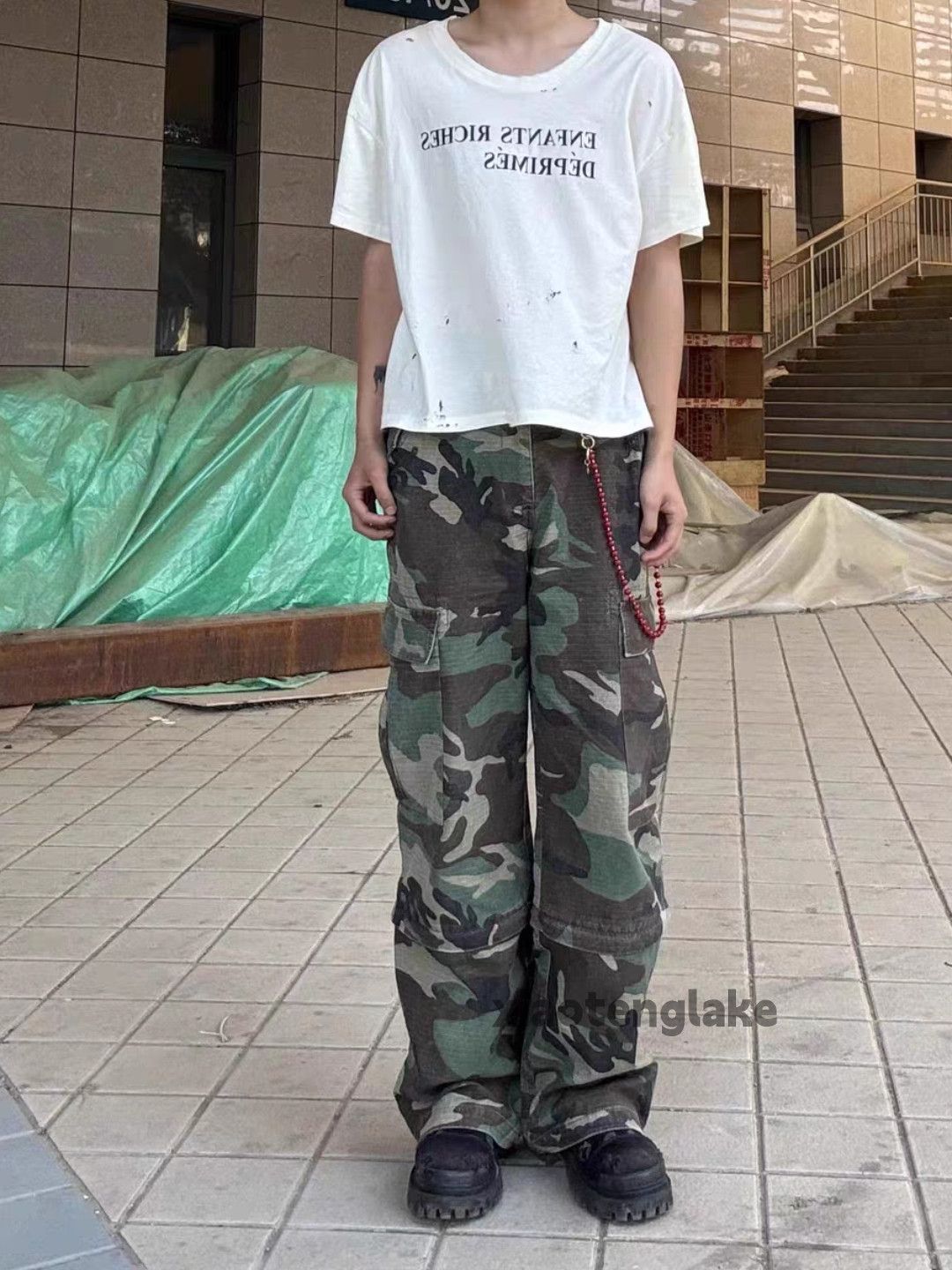 Designer × Japanese Brand × Vintage utility military outdoor tactical camo baggy cargo pants Size US 30 / EU 46 - 1 Thumbnail