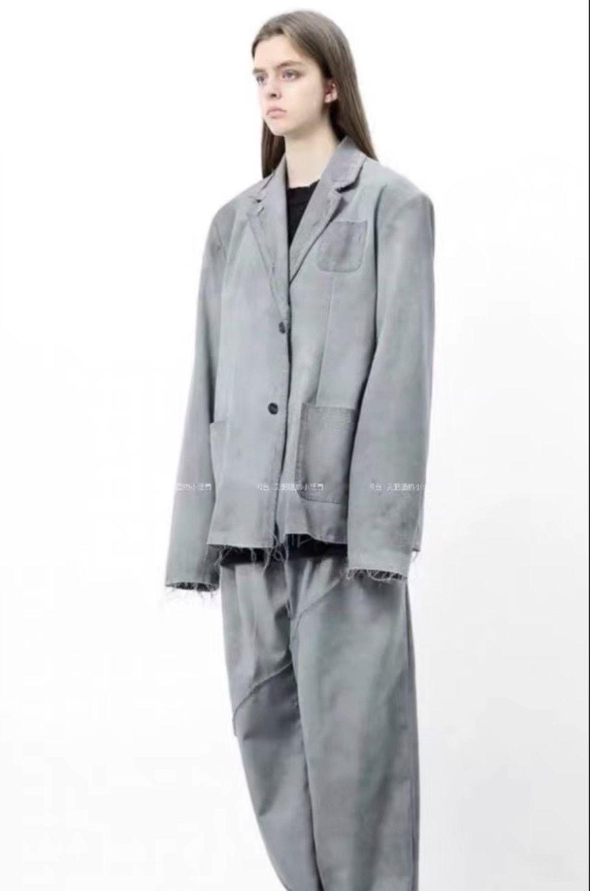Unknown London Unknownworld LOST ISLAND Cold Dirty Tone Blazer J40 Size S / US 4 / IT 40 - 3 Thumbnail