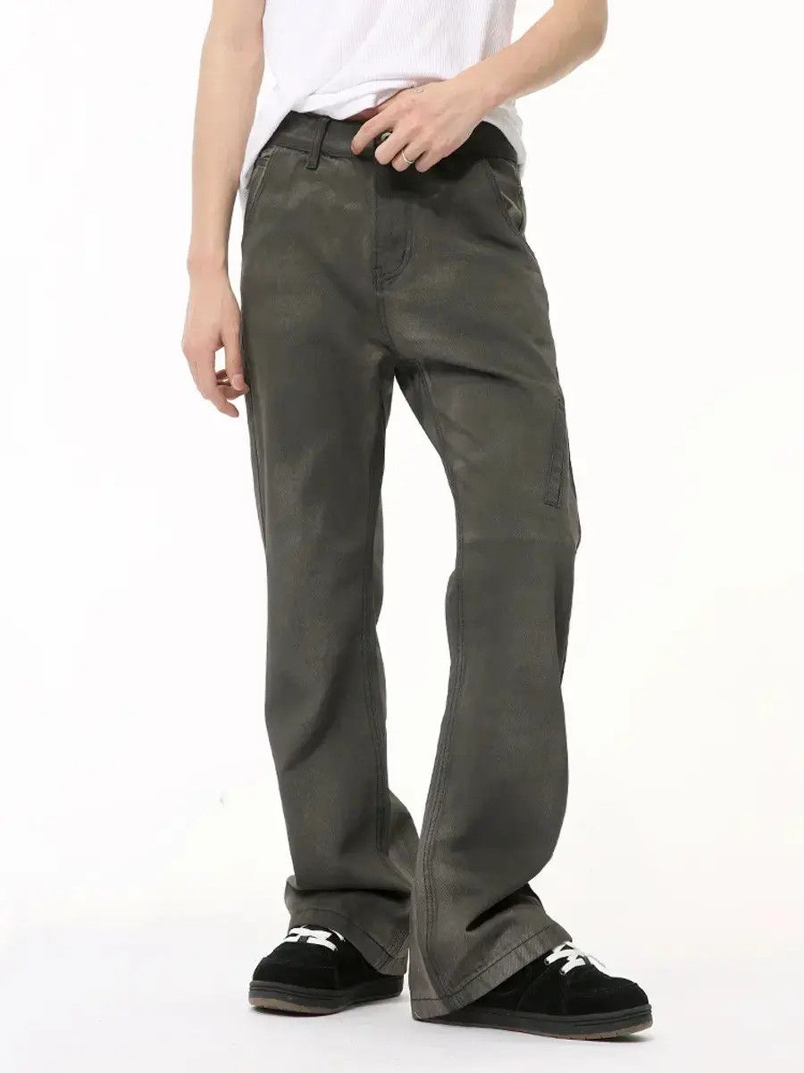 Japanese Brand Retro loose straight pocket micro flared jeans Size US 32 / EU 48 - 6 Thumbnail