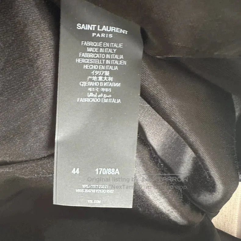 Saint Laurent Paris Saint Laurent White Wool Baseball Jacket- DMC. Size US M / EU 48-50 / 2 - 5 Thumbnail