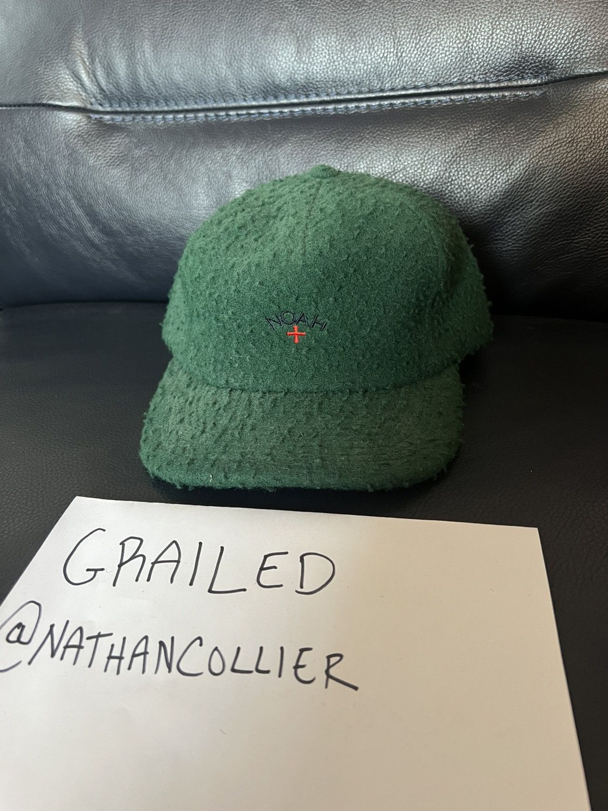 Noah Noah NYC High Pile Wool 6 Panel Hat Forest Green Size ONE SIZE - 1 Thumbnail