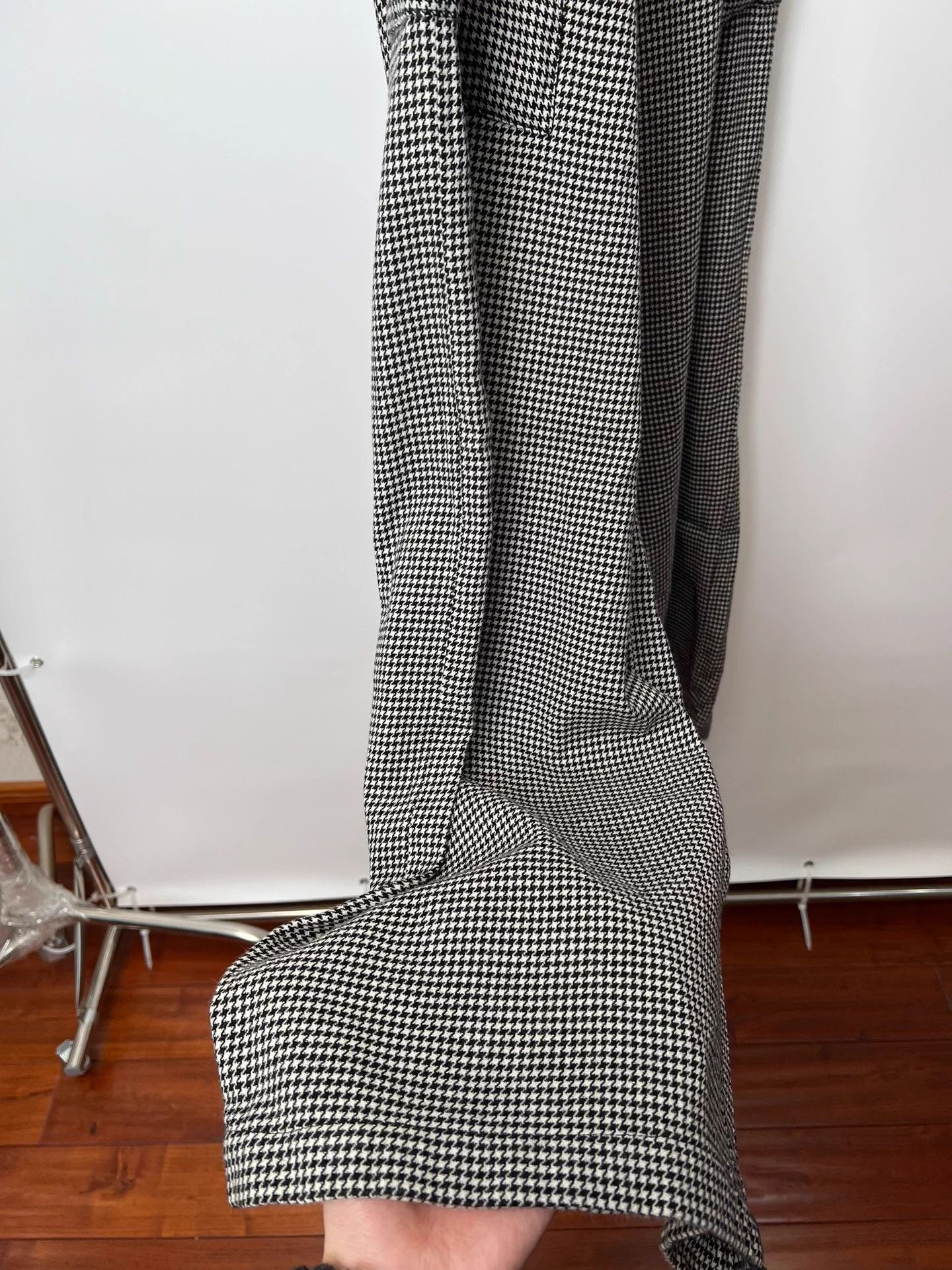 Sulvam Sulvam 20aw houndstooth wool special cut pants Size US 32 / EU 48 - 4 Thumbnail
