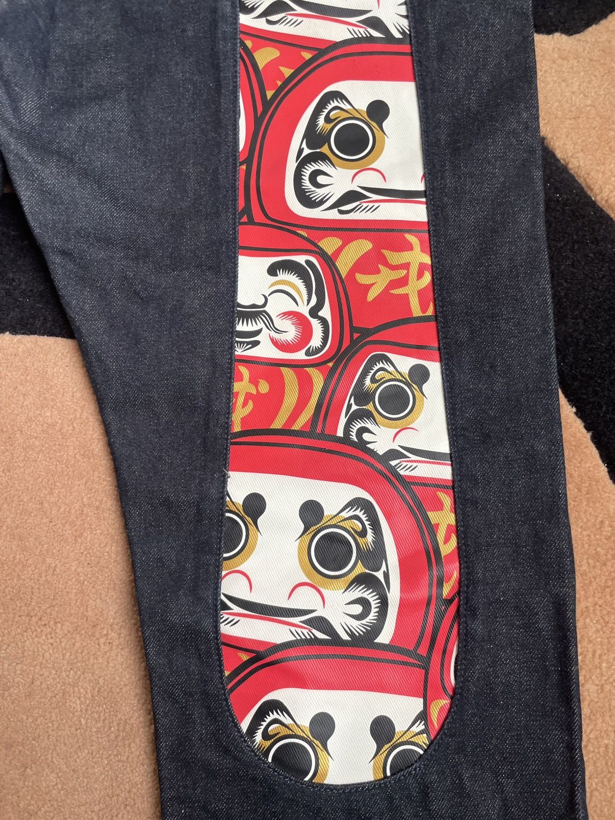 Evisu × Vintage EVISU Bodhidharma daicock style denim jeans size：36x34 Size US 36 / EU 52 - 6 Thumbnail