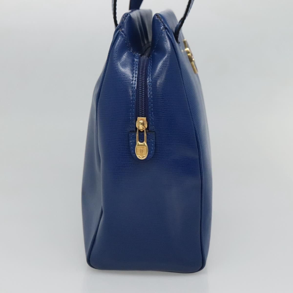 Celine CELINE Shoulder Bag Leather Blue Gold Size ONE SIZE - 4 Thumbnail