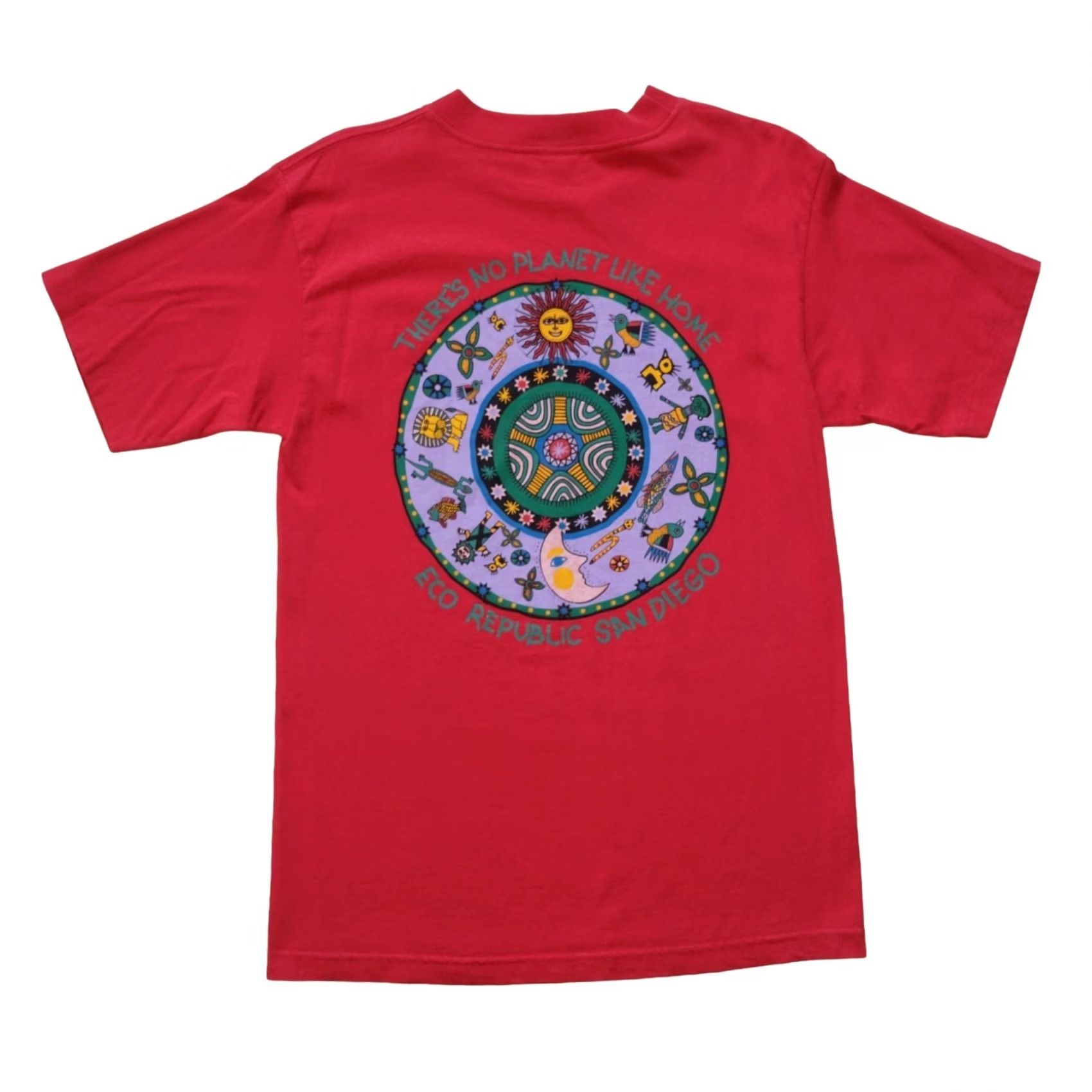 Vintage VINTAGE 90s Newport T-Shirt California Red MD Mens Short Sleeve Crew Neck 1990s Graphic Cotton USA Made Size US M / EU 48-50 / 2 - 2 Thumbnail