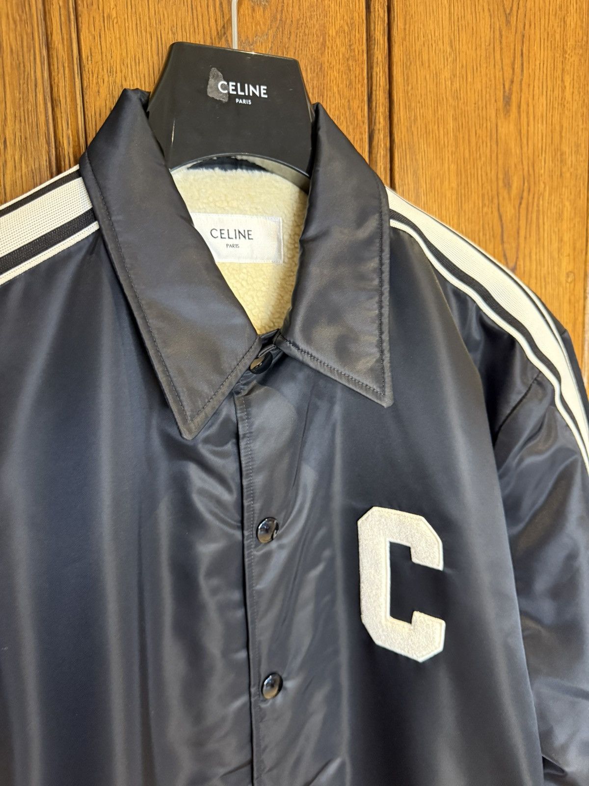 Celine $2.5k Celine coaches jacket C logo shearling lined jacket 50 Size US L / EU 52-54 / 3 - 11 Thumbnail