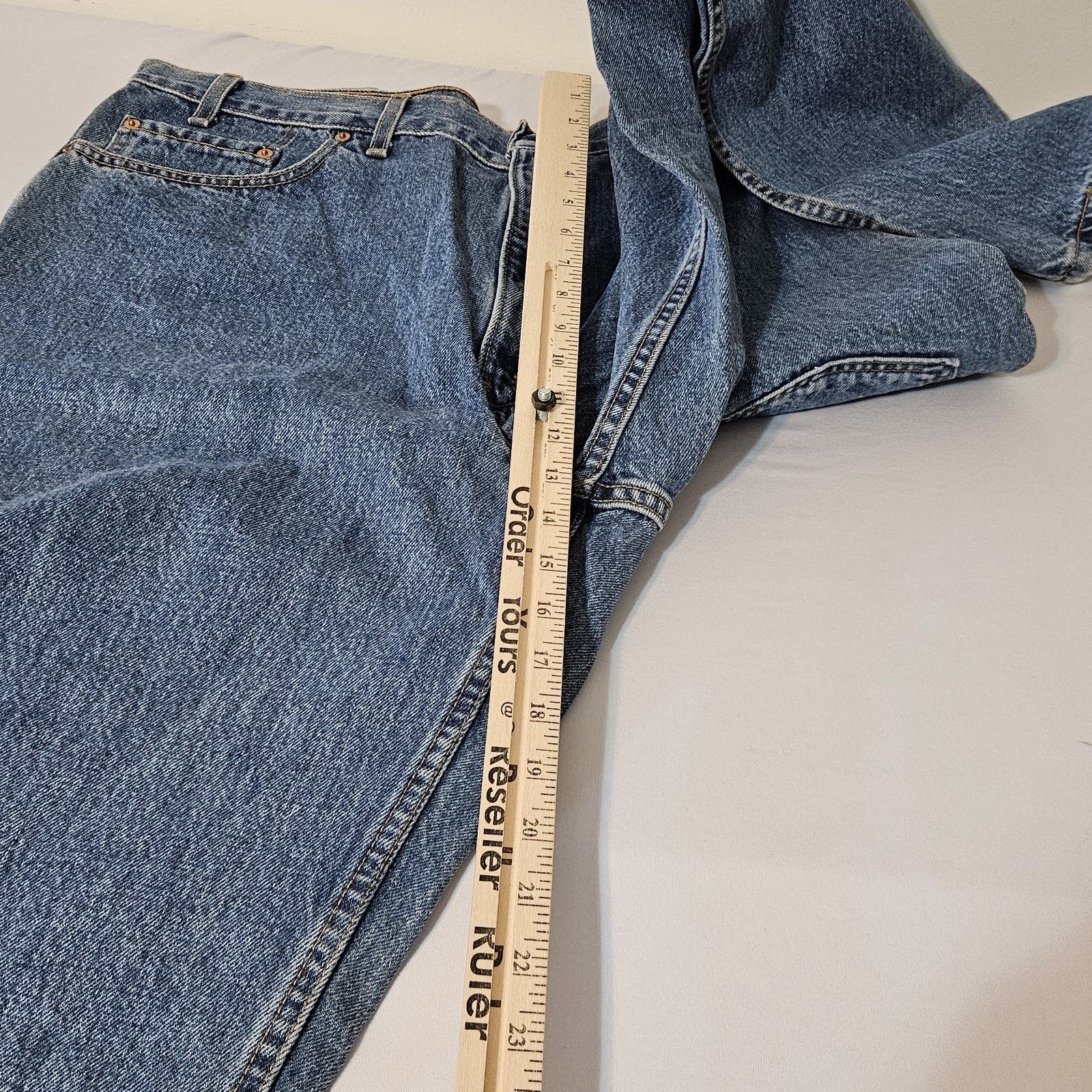 Levi's NWT Vintage Levi’s 550 Relaxed Jeans 40x32 Light Wash New Size US 40 / EU 56 - 9 Thumbnail