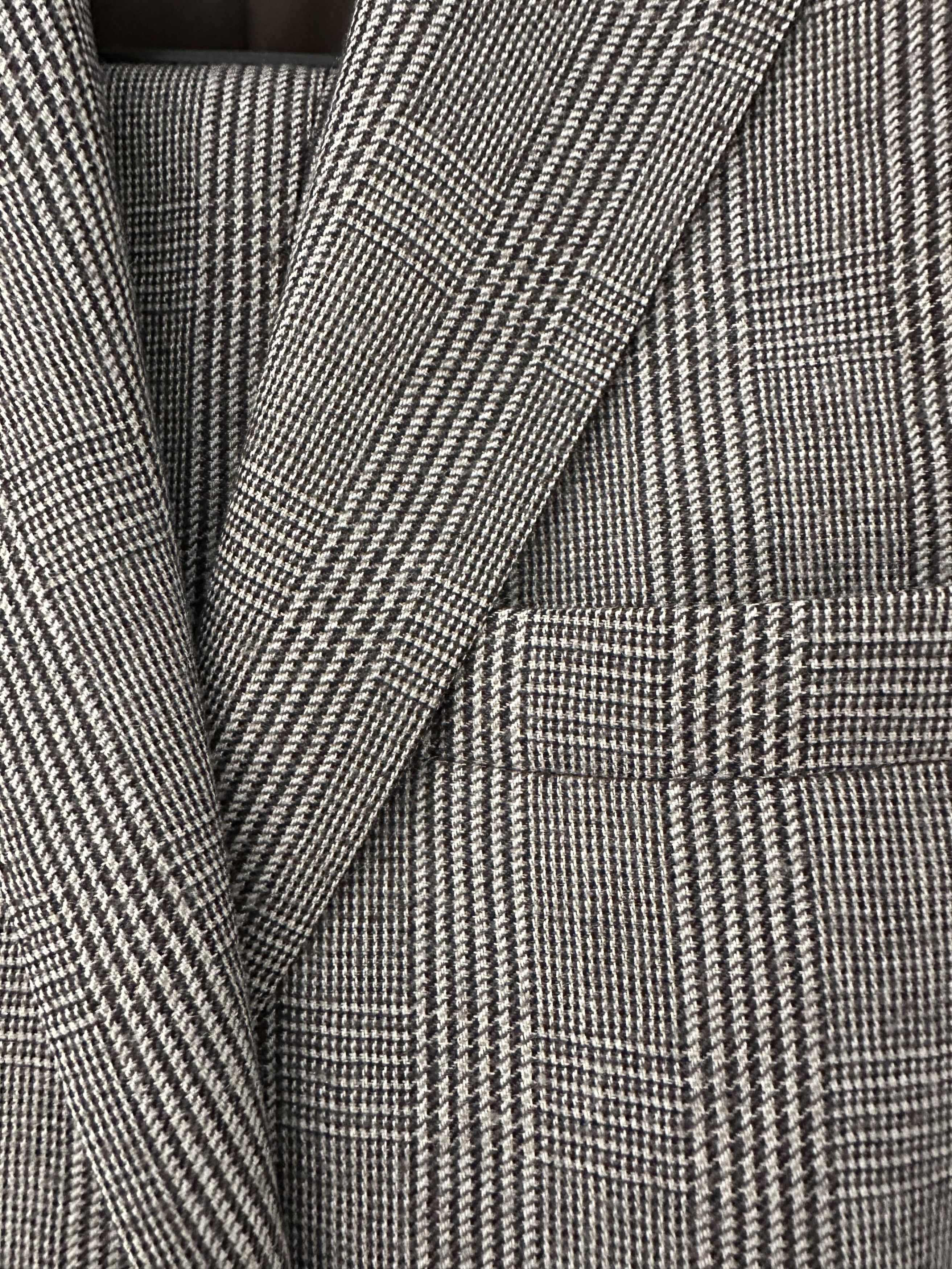 Savile Row Flannel Prince Of Whales Check Size 38R - 6 Thumbnail