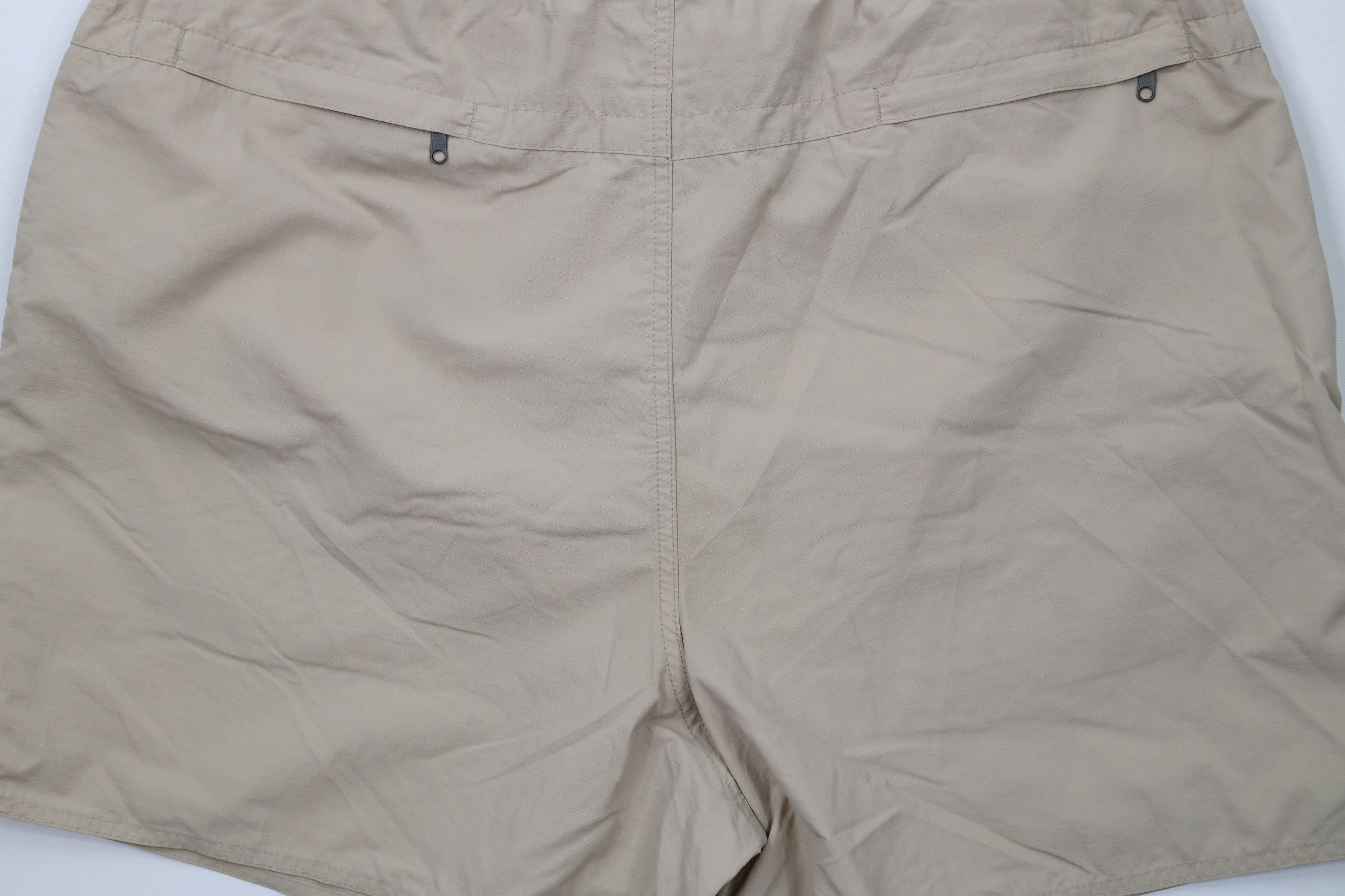 Lands' End × Vintage Vintage 90s Lands End Belted Big Pocket Lined Shorts Beige Size 38" / US 16 / IT 52 - 10 Thumbnail