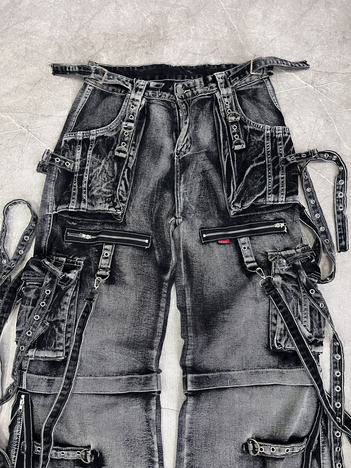 Tripp NYC Tripp NYC X-strap denim pants y2k gothic hype Style Size US 32 / EU 48 - 4 Thumbnail