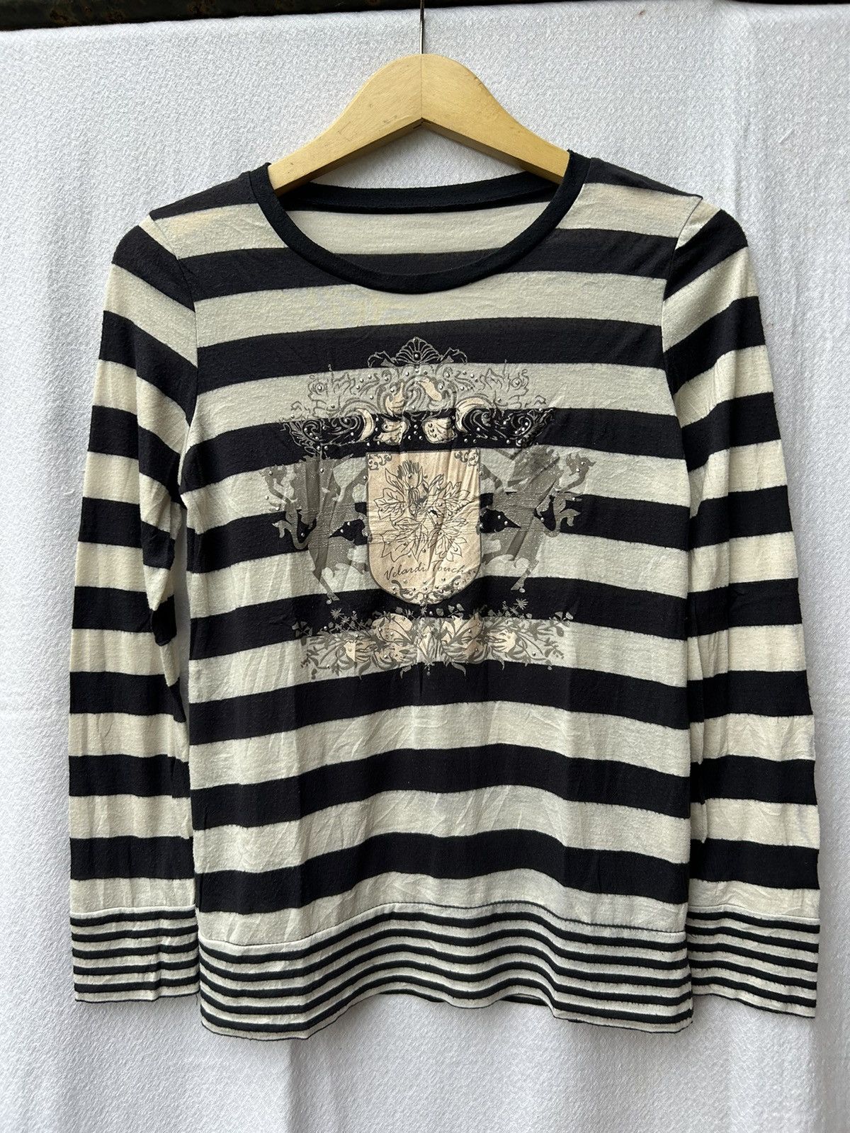 Velardi touch japanese style striped longsleeve