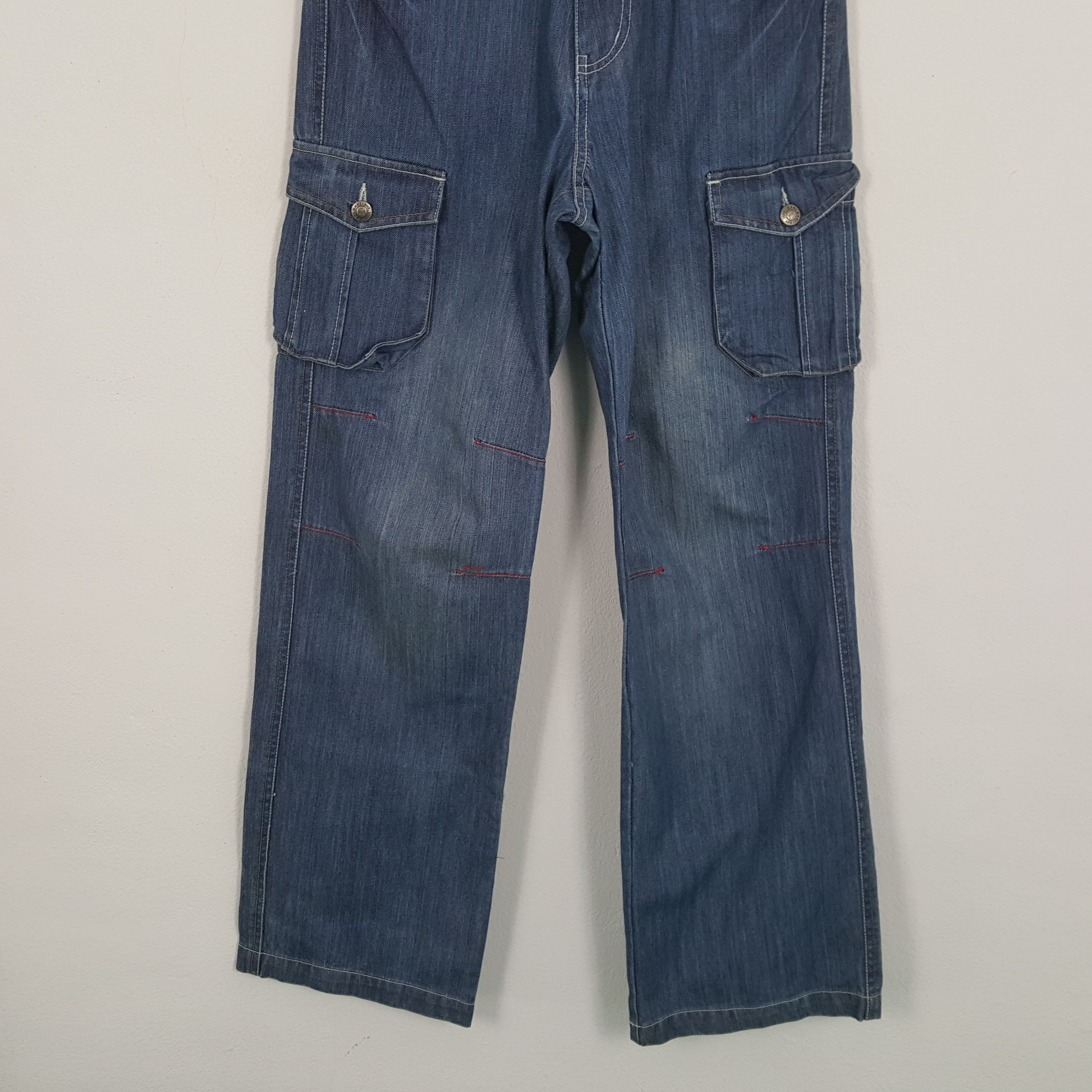 Karl Kani × Vintage Vintage KARL KANI American Streetwear Skateboard Cargo Jeans Size US 27 - 6 Thumbnail